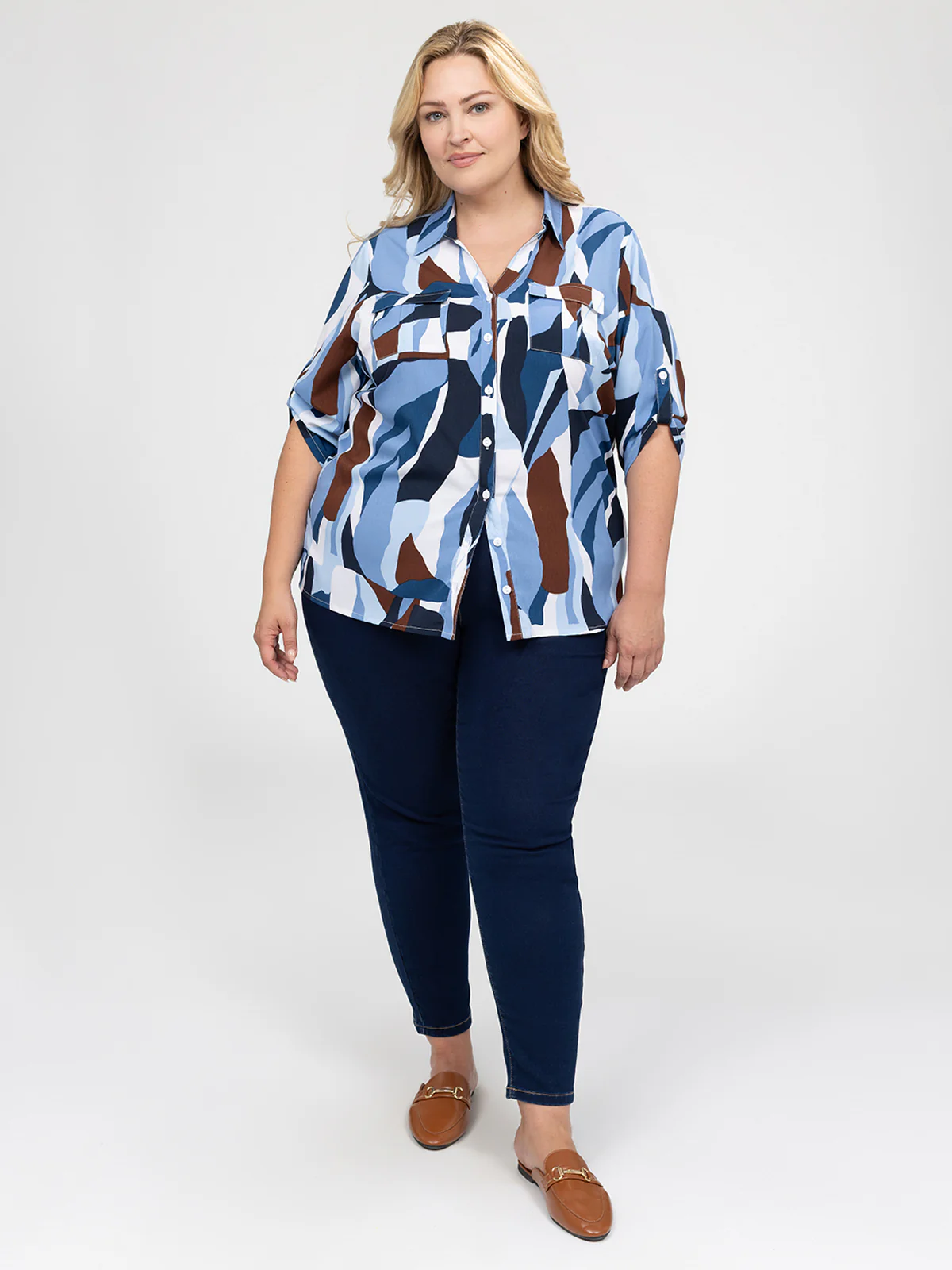 Blouse à manches 3/4 avec boutons - Image 10