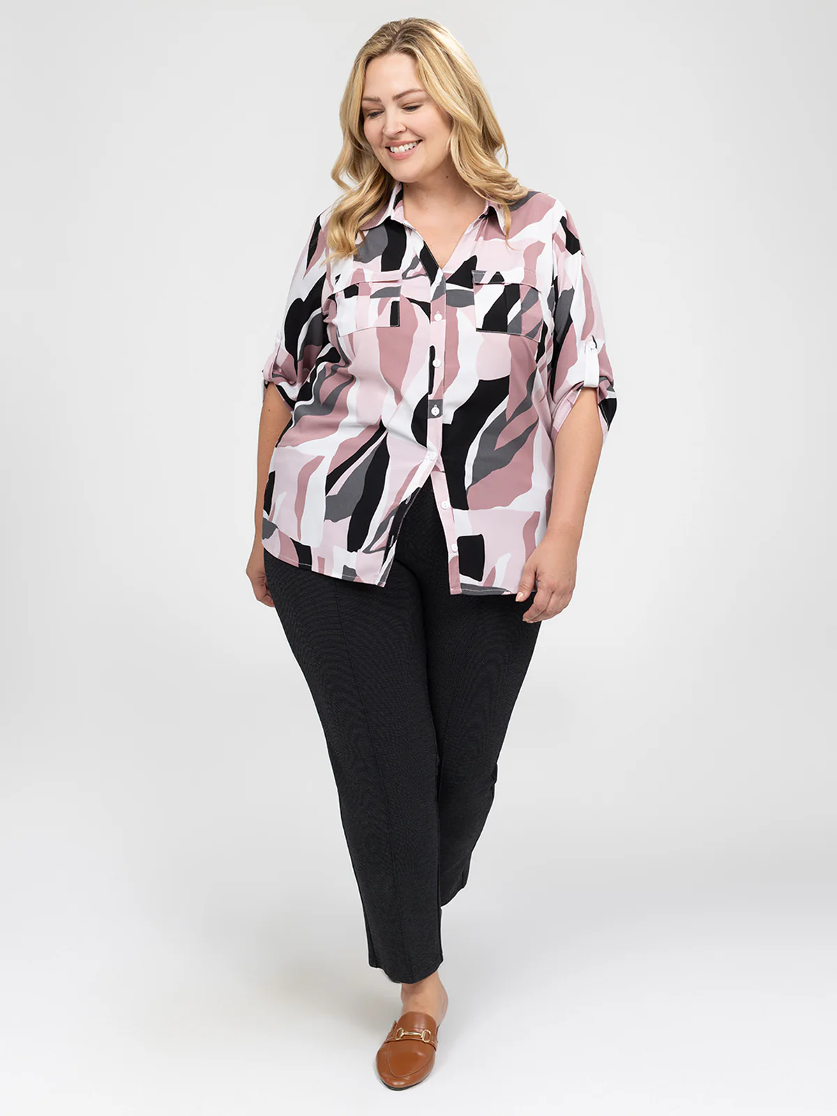 Blouse à manches 3/4 avec boutons - Image 6