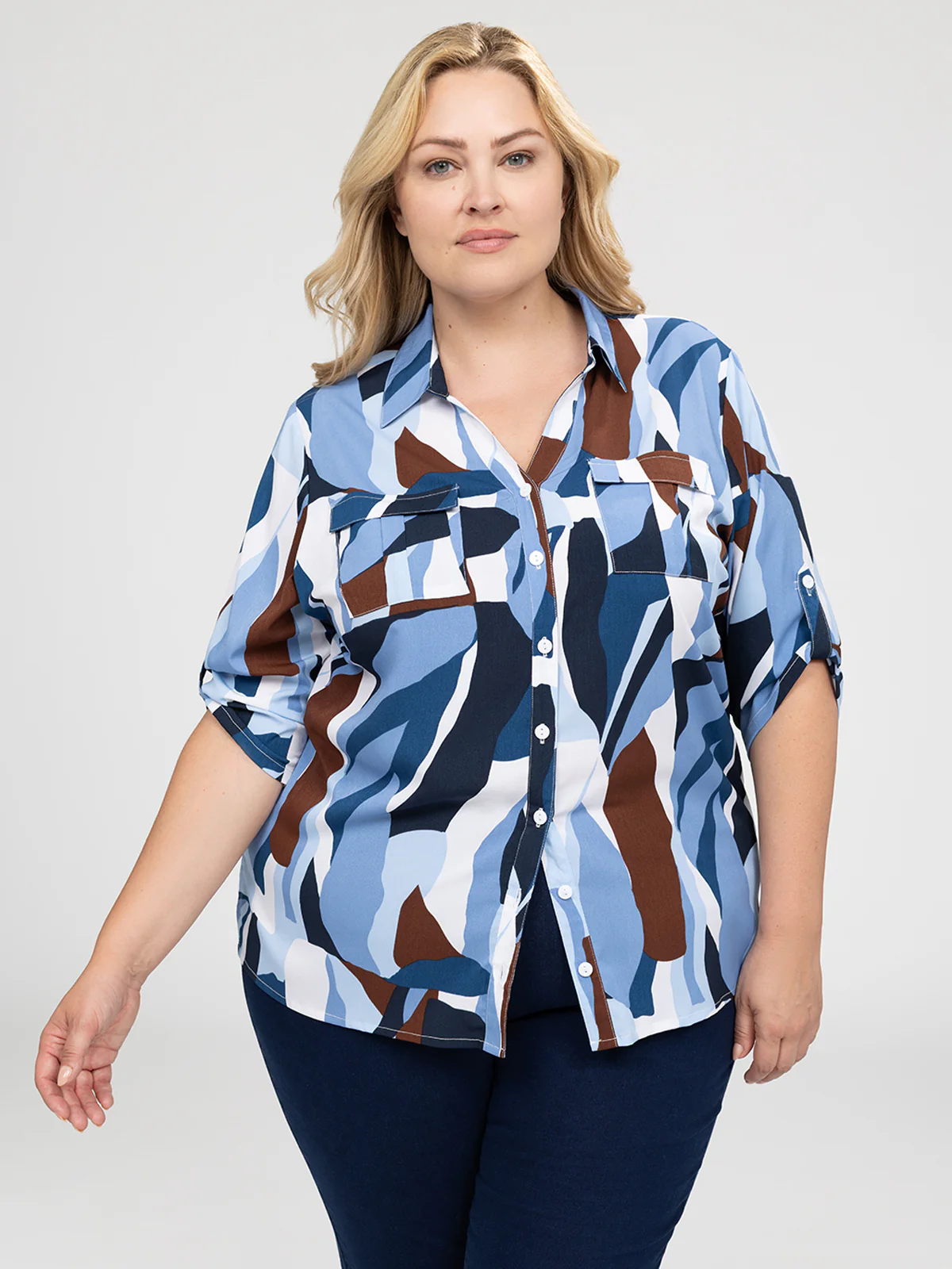 Blouse à manches 3/4 avec boutons - Image 9