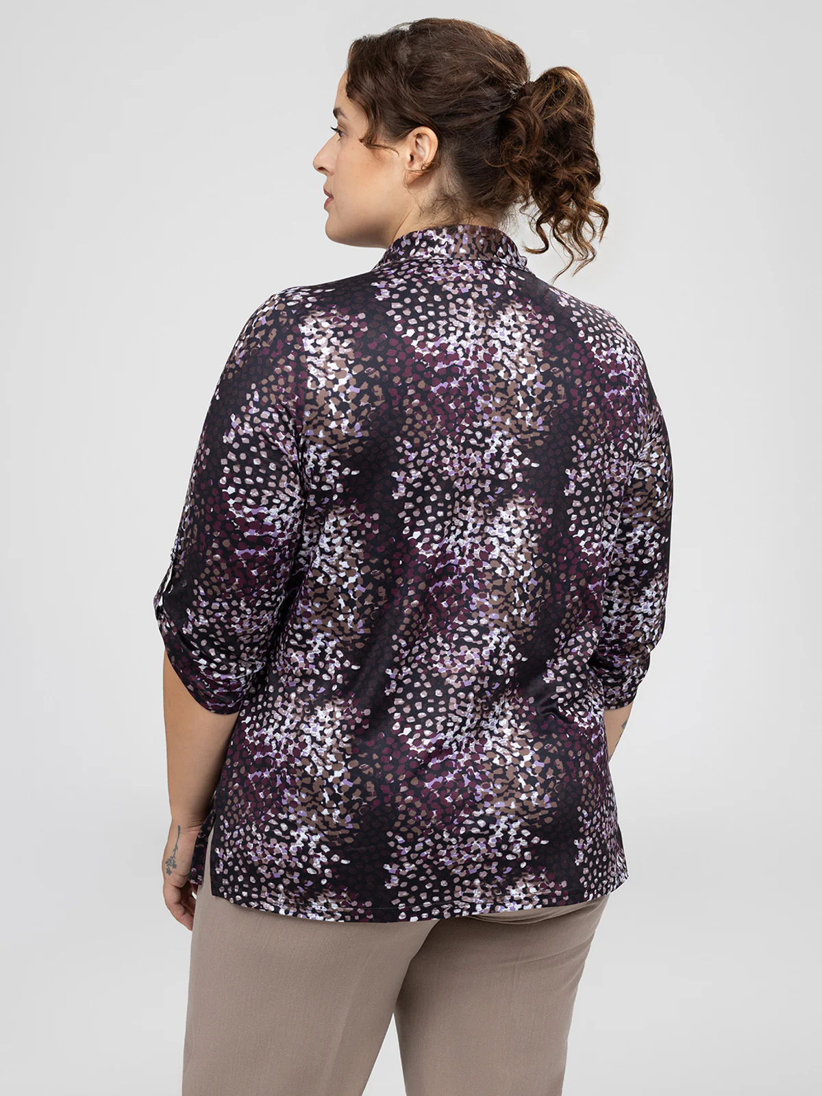 Blouse à manches 3/4 avec boutons - Image 3