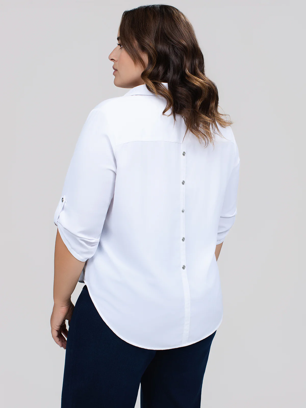 Blouse à manches 3/4 avec boutons - Image 3