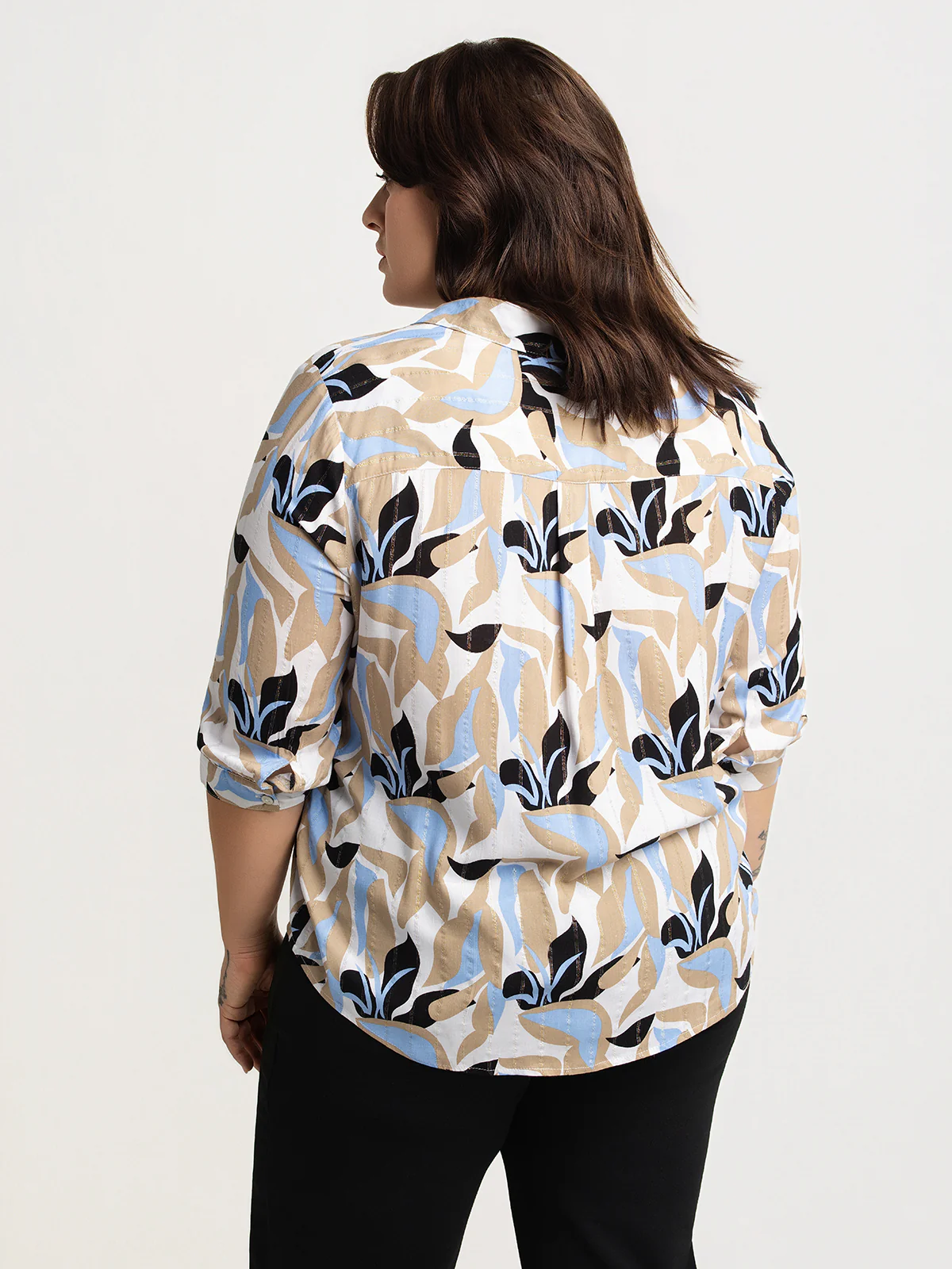 Blouse à manches 3/4 avec boutons - Image 4