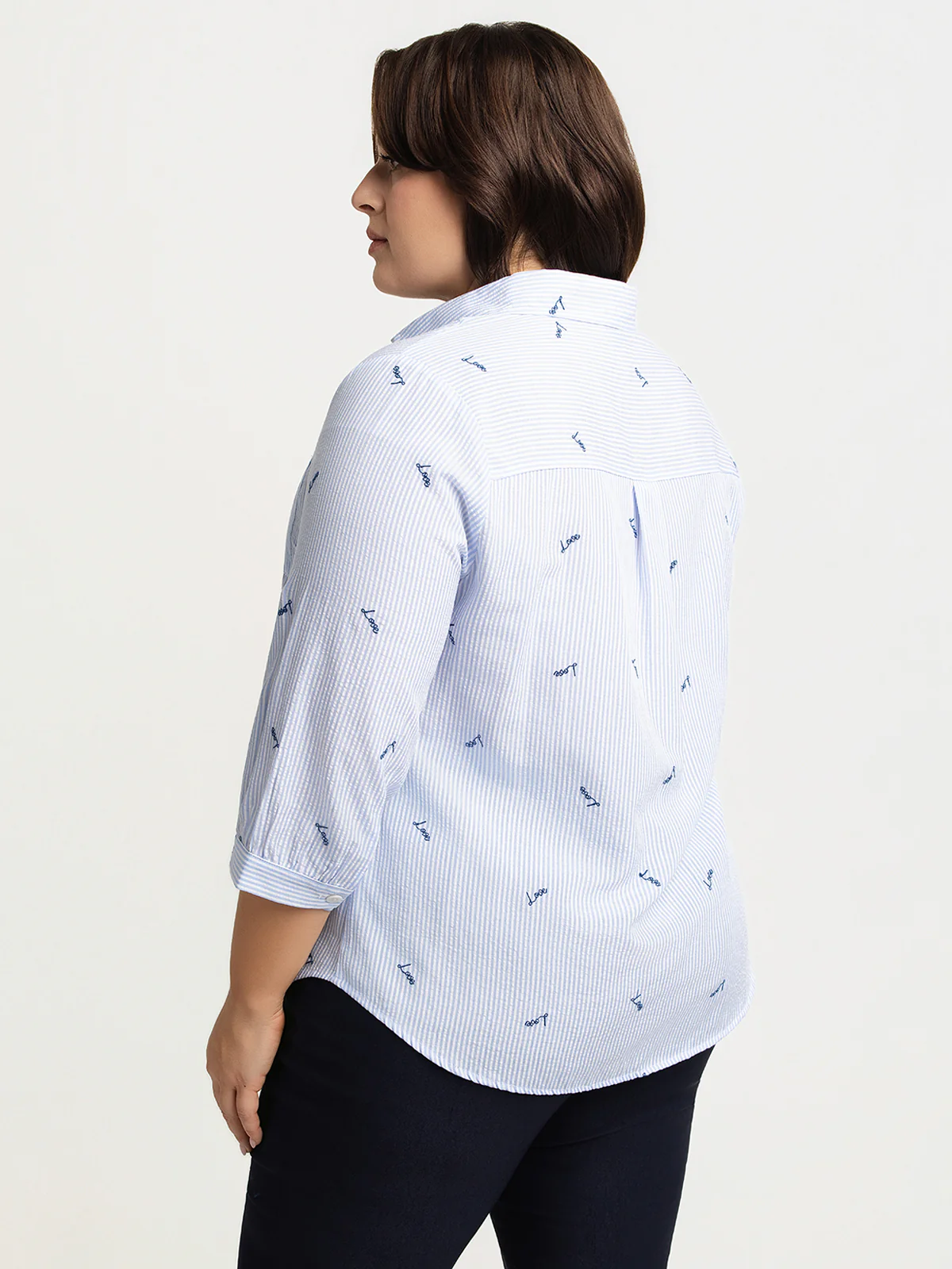 Blouse à manches 3/4 avec boutons - Image 3