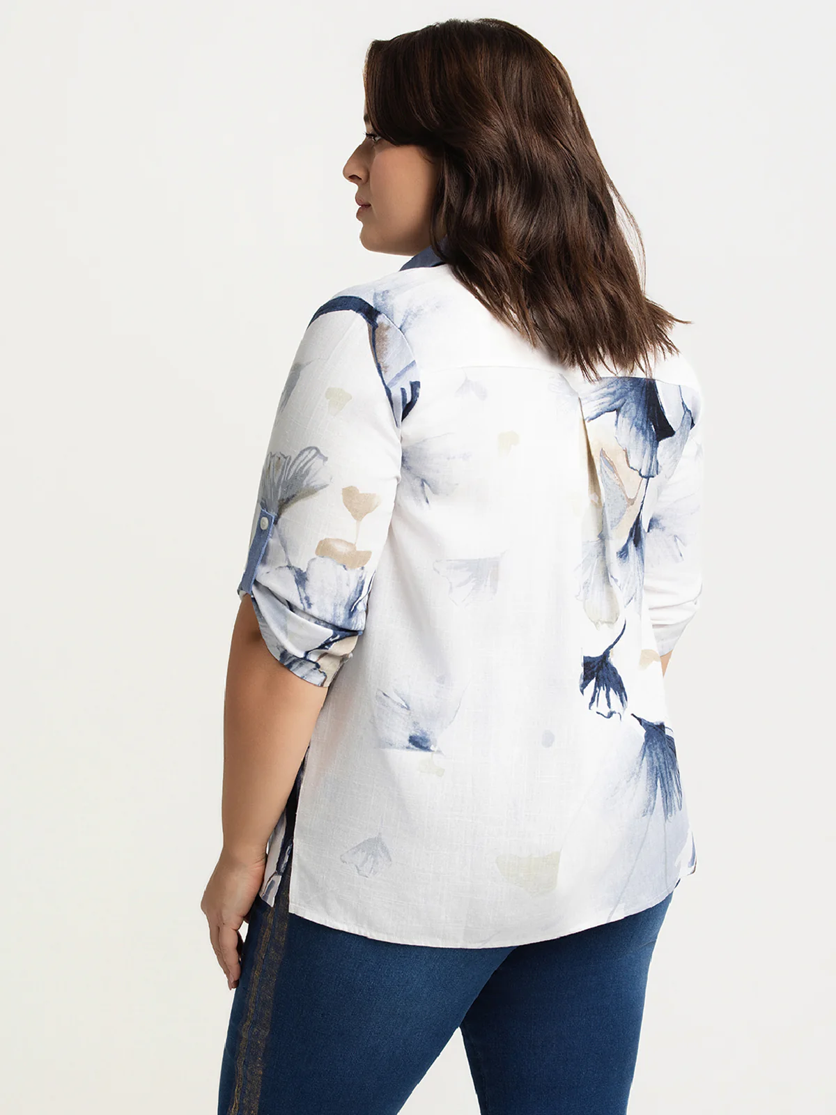 Blouse à manches 3/4 avec boutons - Image 4