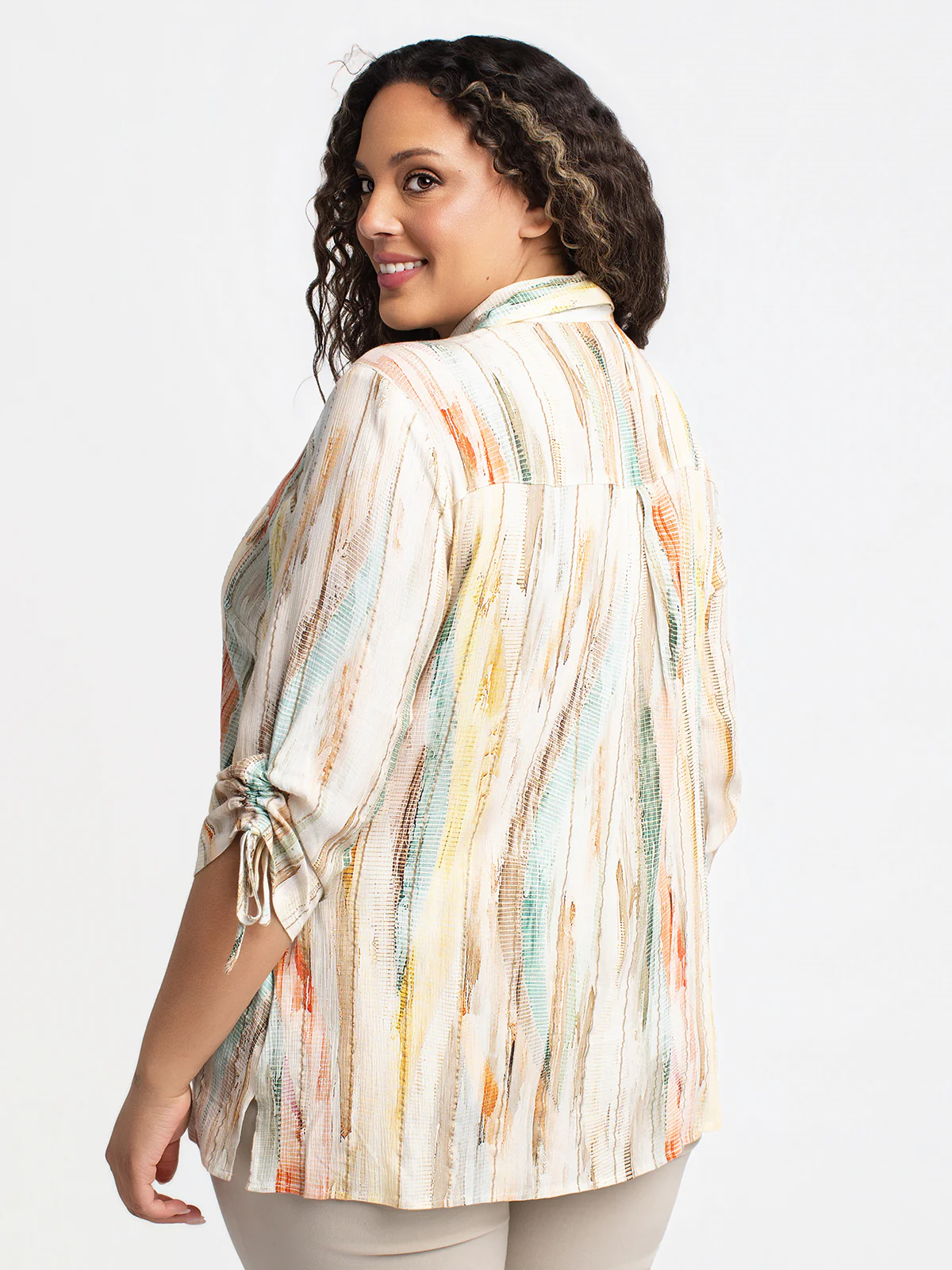 Blouse à manches 3/4 avec boutons - Image 4