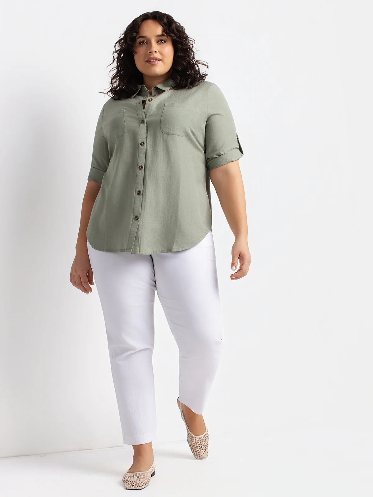 Blouse à manches 3/4 avec boutons - Image 10