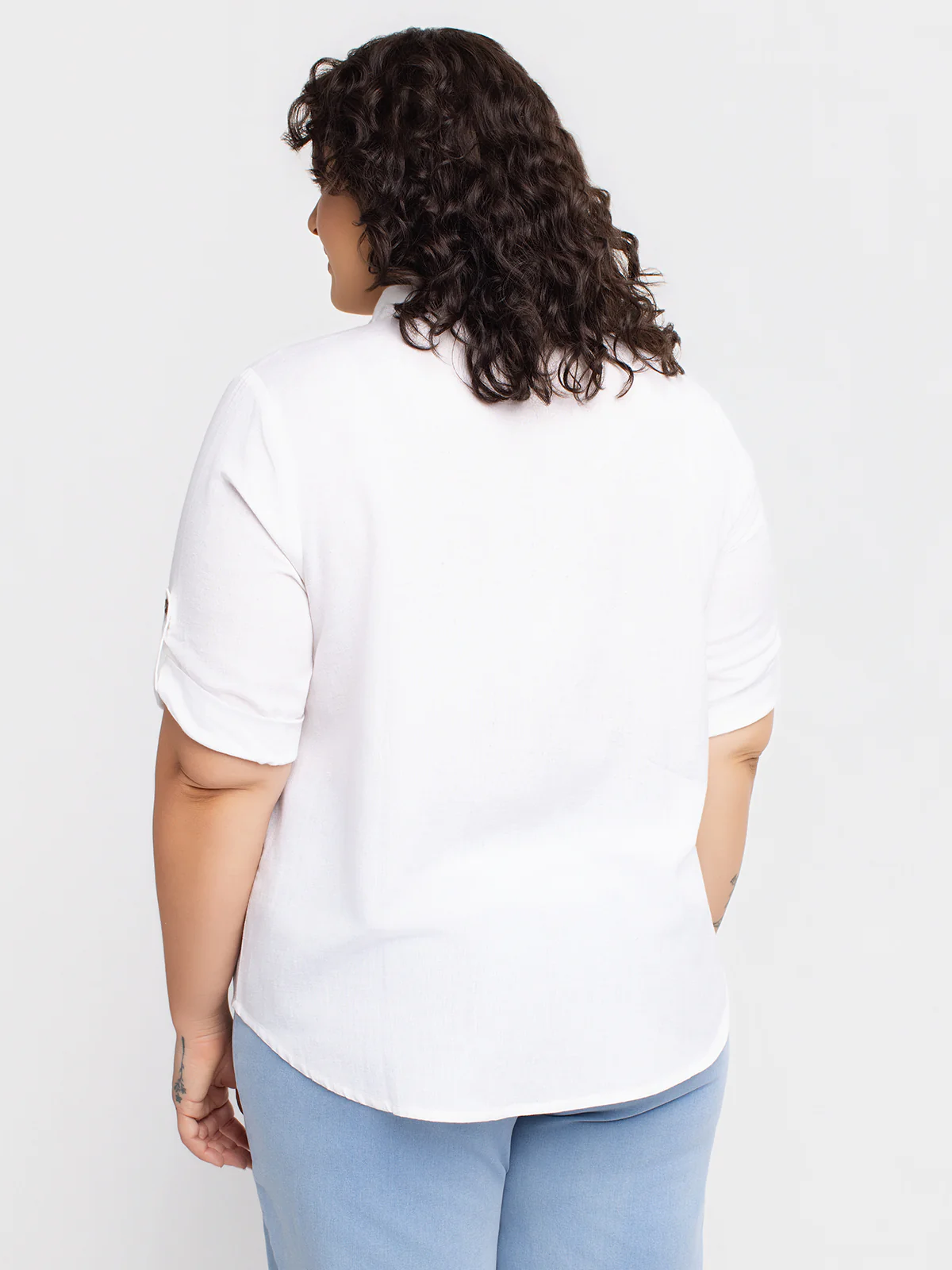 Blouse à manches 3/4 avec boutons - Image 3