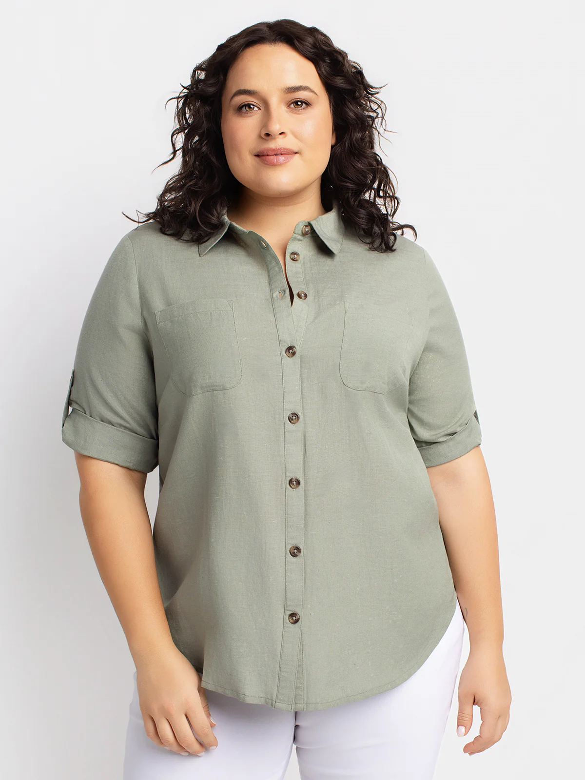 Blouse à manches 3/4 avec boutons - Image 9