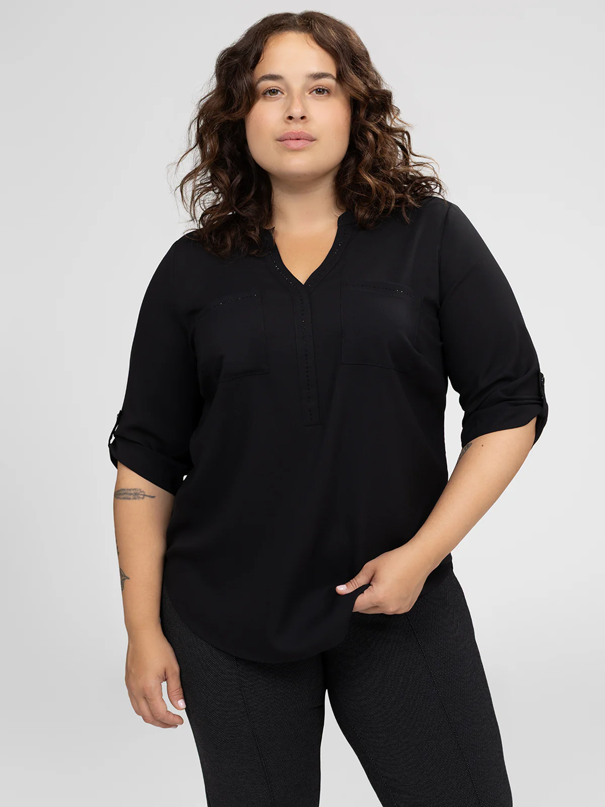 Blouse à manches 3/4 - Image 5