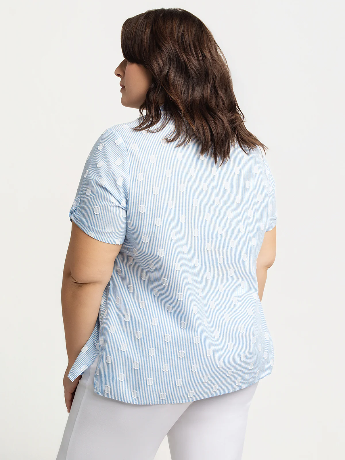 Blouse à manches courtes avec boutons - Image 3