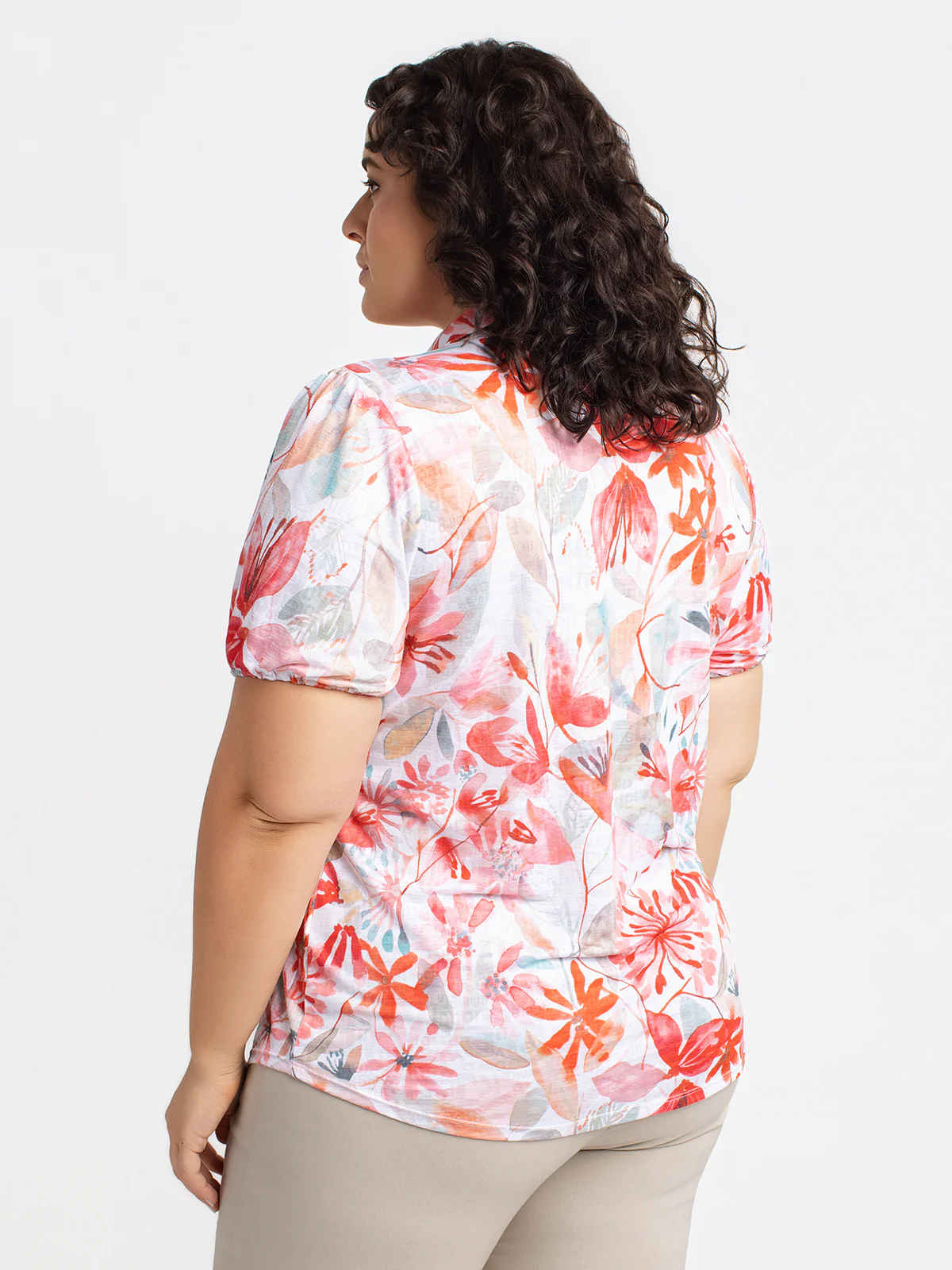 Blouse à manches courtes avec boutons - Image 3