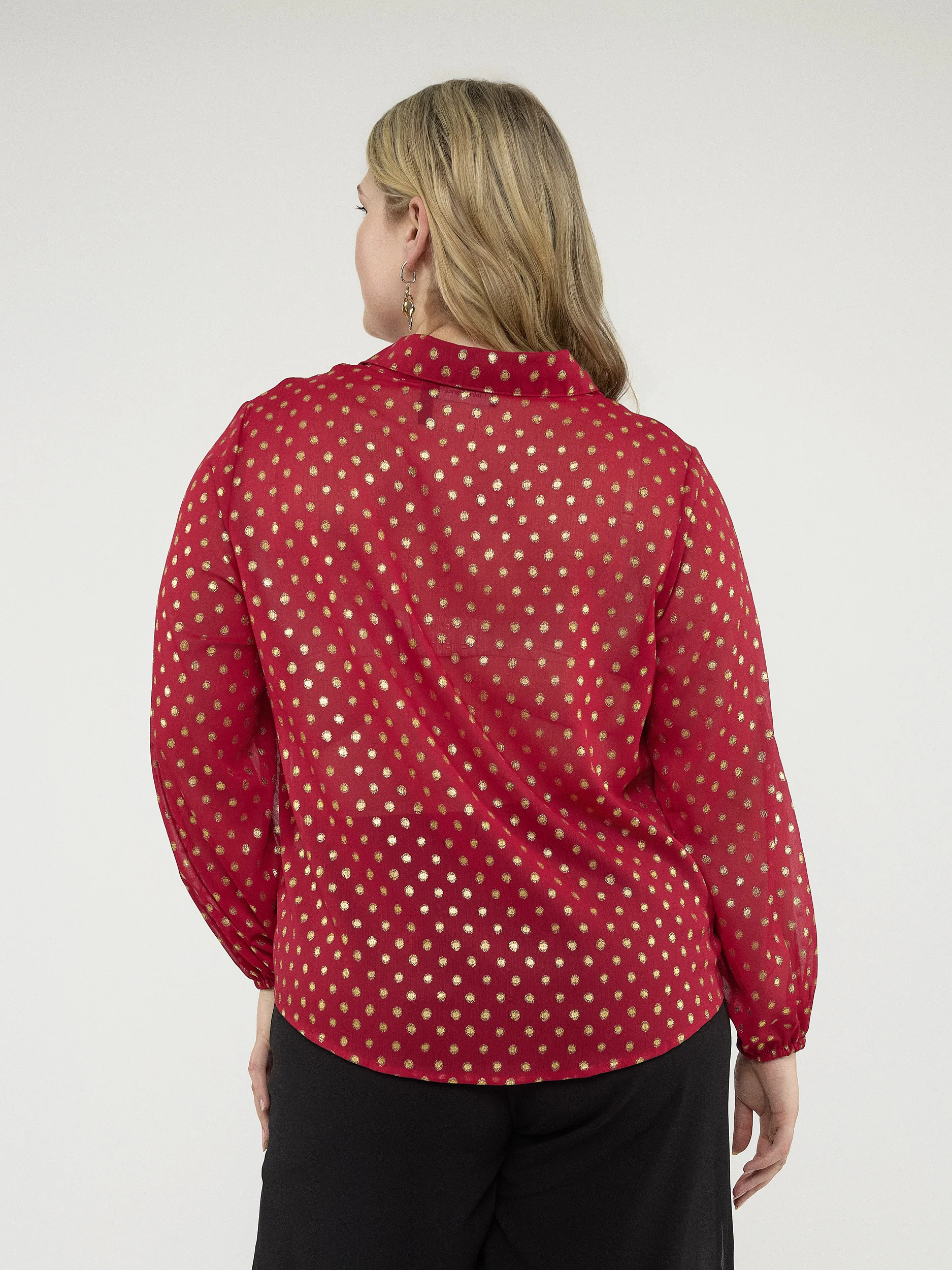 Blouse à manches longues avec boutons - Image 4