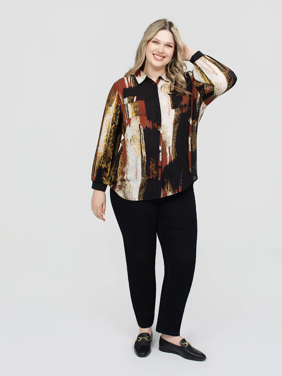 Blouse Ă manches longues avec boutons - Image 2