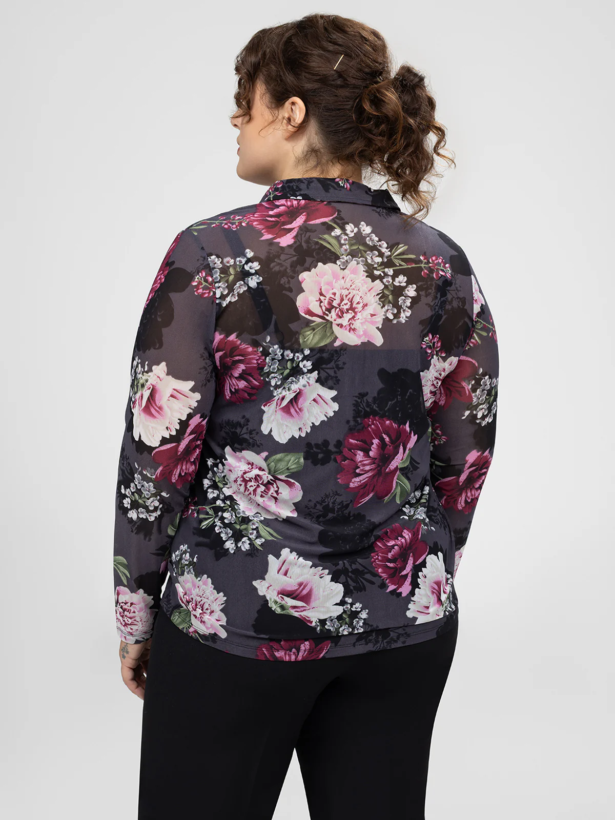 Blouse à manches longues avec boutons - Image 3
