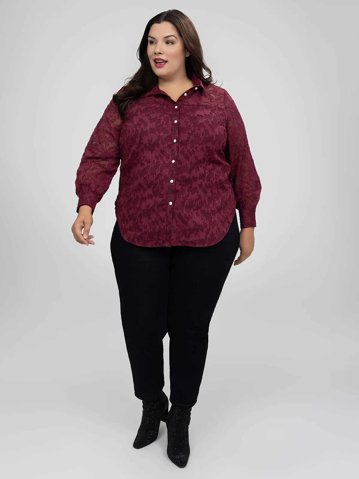 Blouse Ă manches longues avec boutons - Image 2