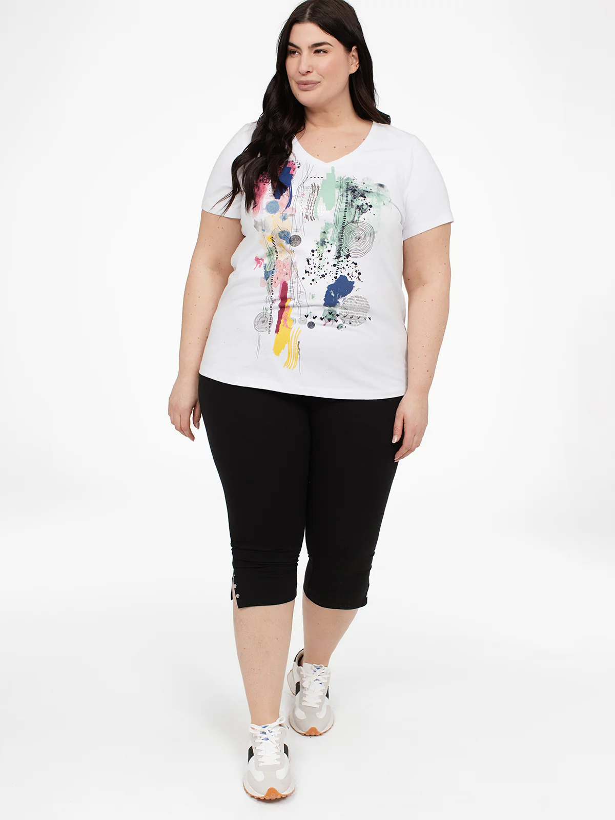 Capri skinny ajusté en tricot à enfiler
