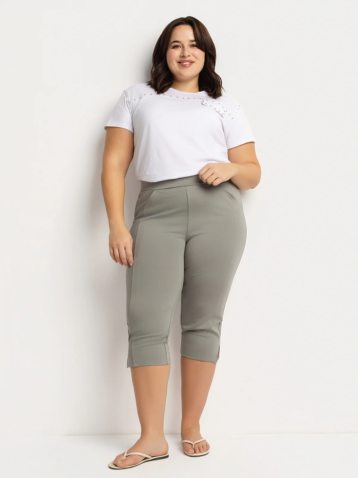 Capri skinny ajusté en tricot à enfiler - Image 5