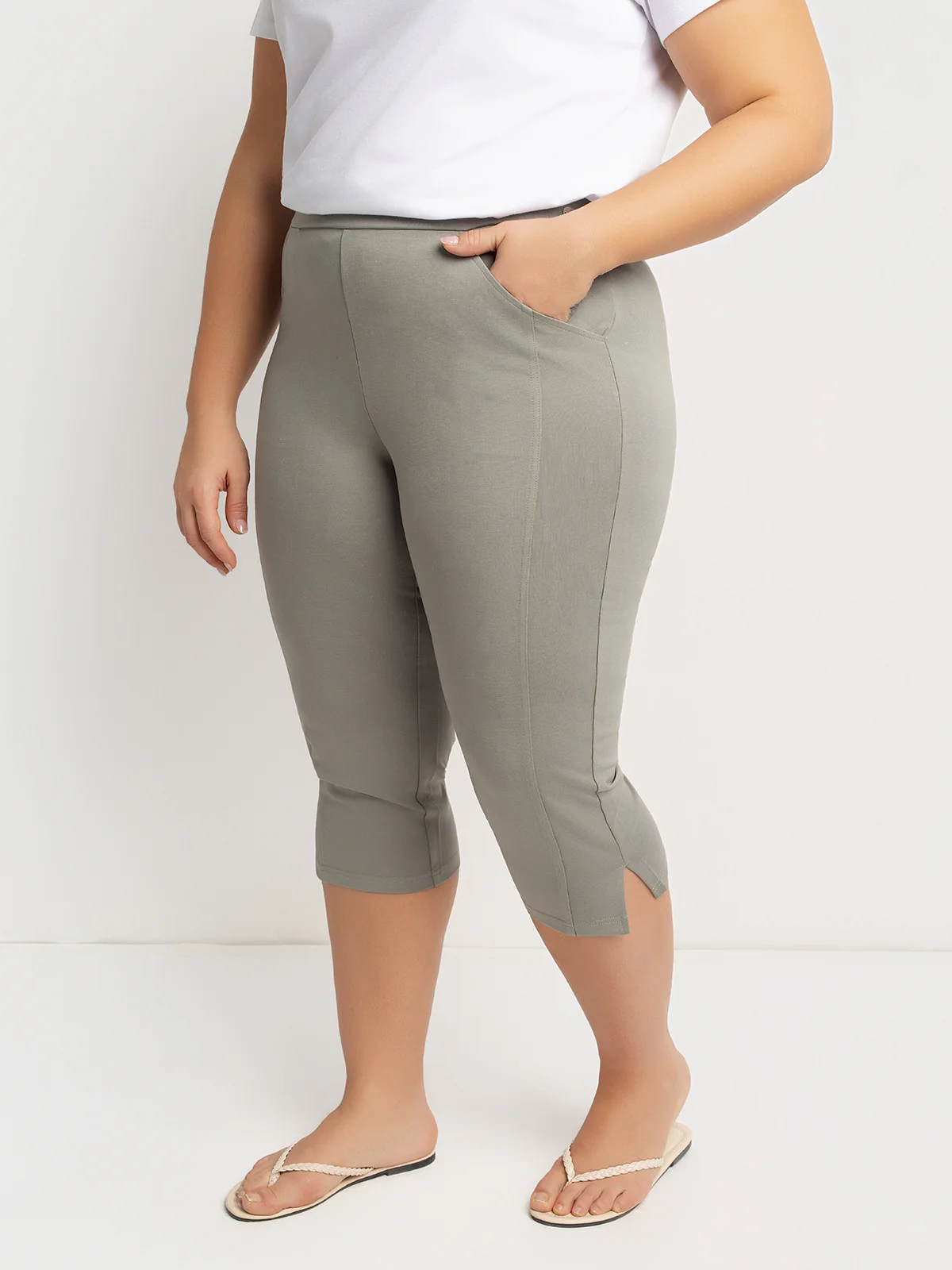 Capri skinny ajusté en tricot à enfiler - Image 6