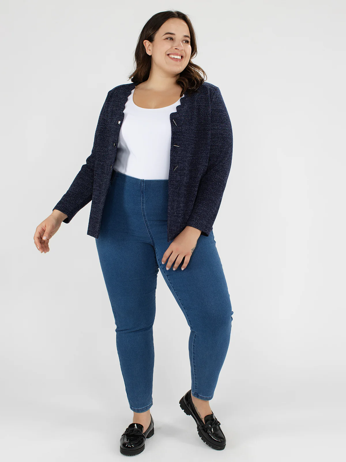 Cardigan en tricot ample à manches longues - Image 2