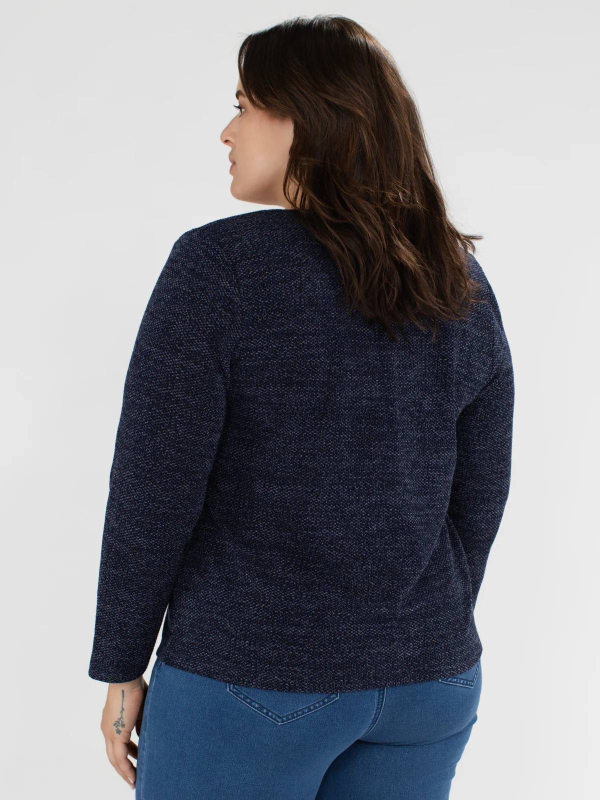 Cardigan en tricot ample à manches longues - Image 3