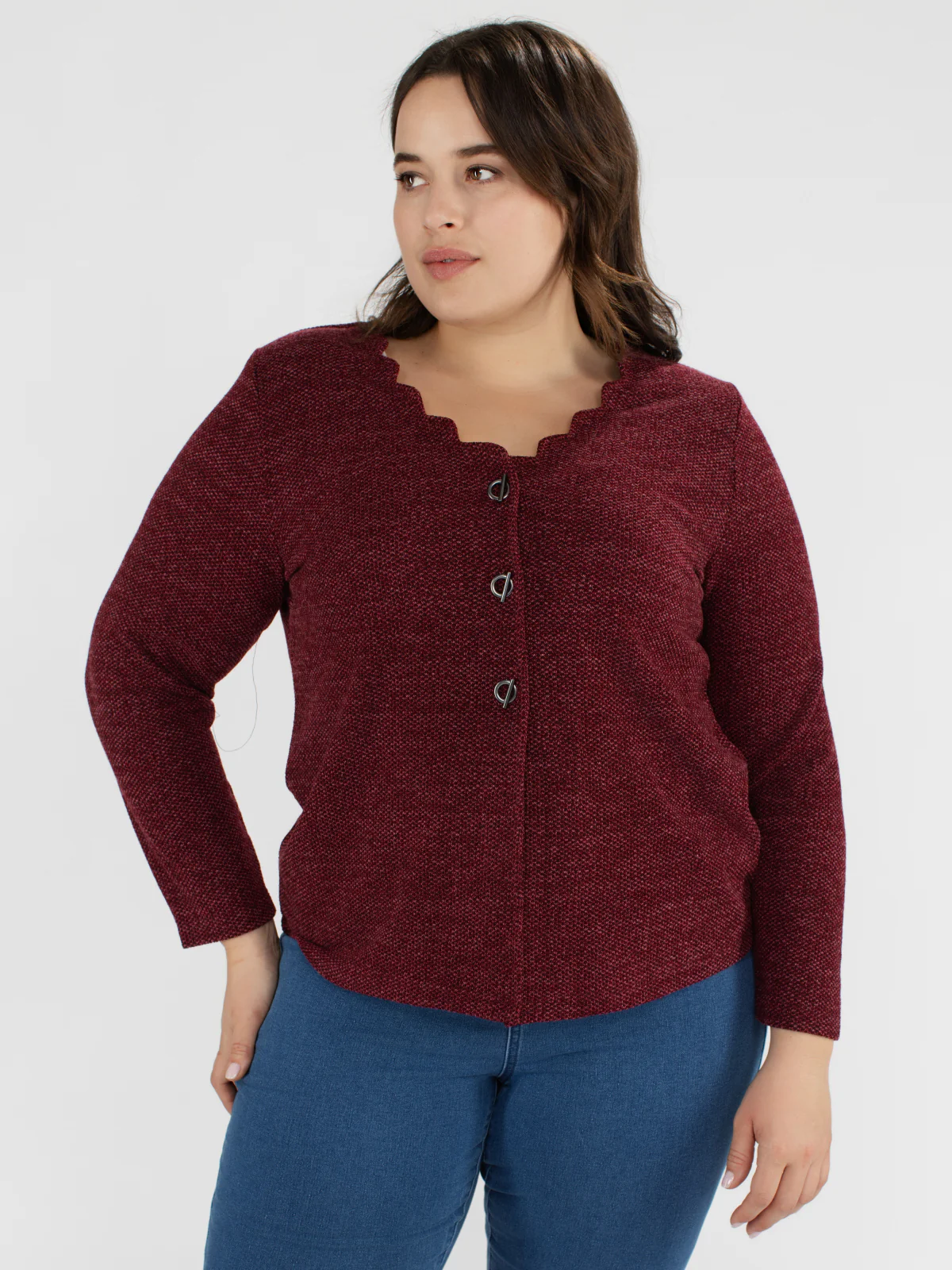 Cardigan en tricot ample à manches longues - Image 5