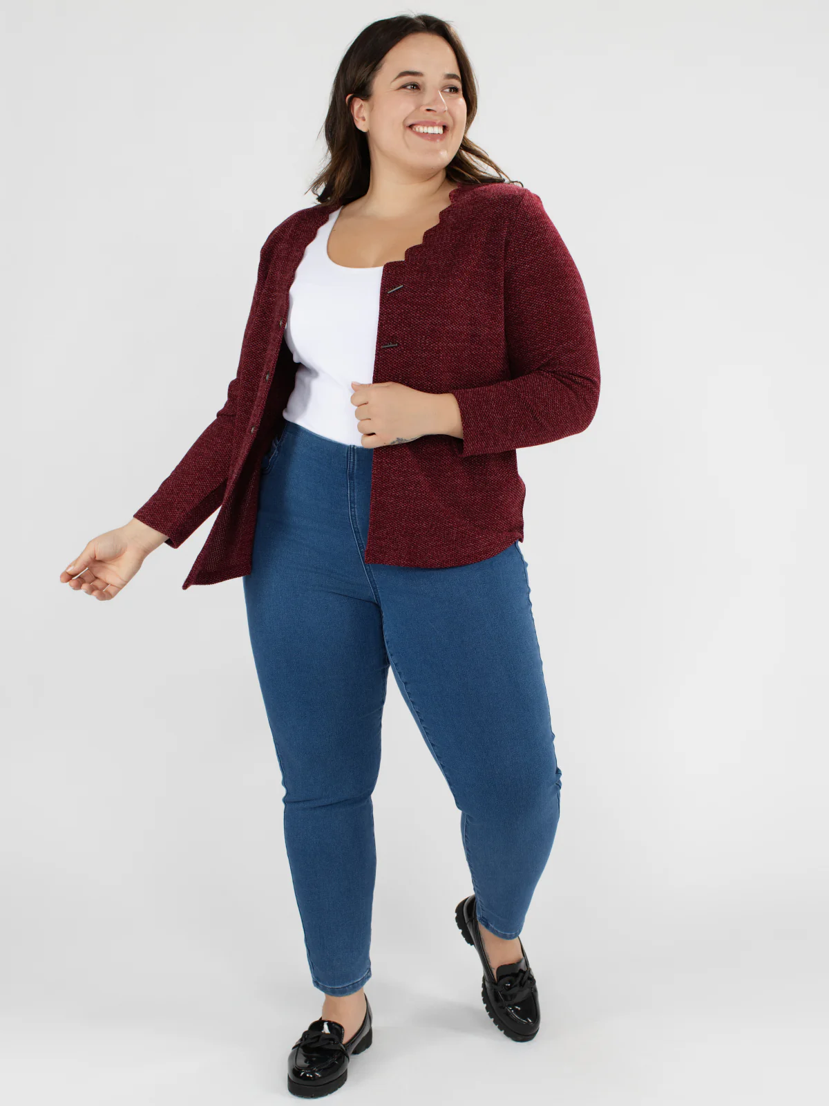 Cardigan en tricot ample à manches longues - Image 6