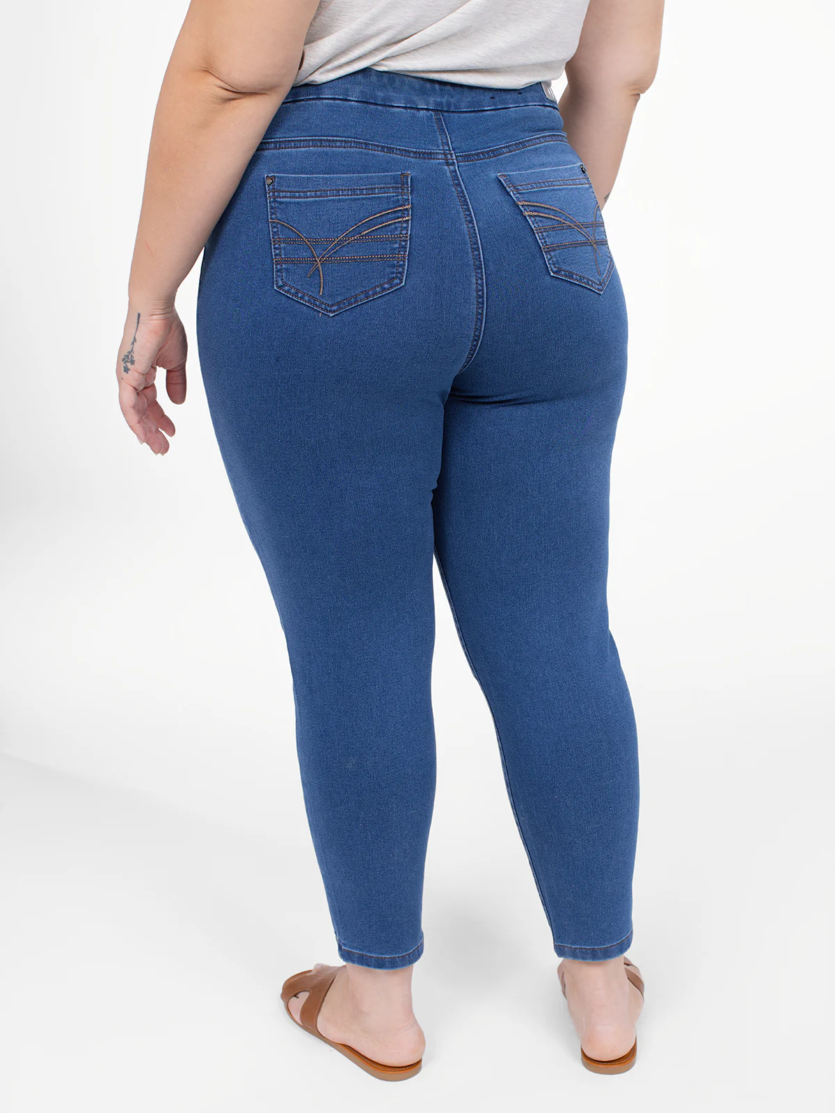 Jean skinny ajusté à enfiler - Image 3
