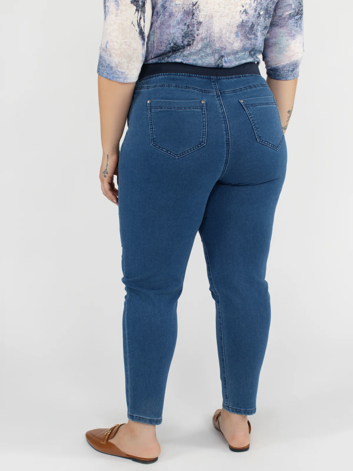 Jean skinny ajusté à enfiler - Image 3