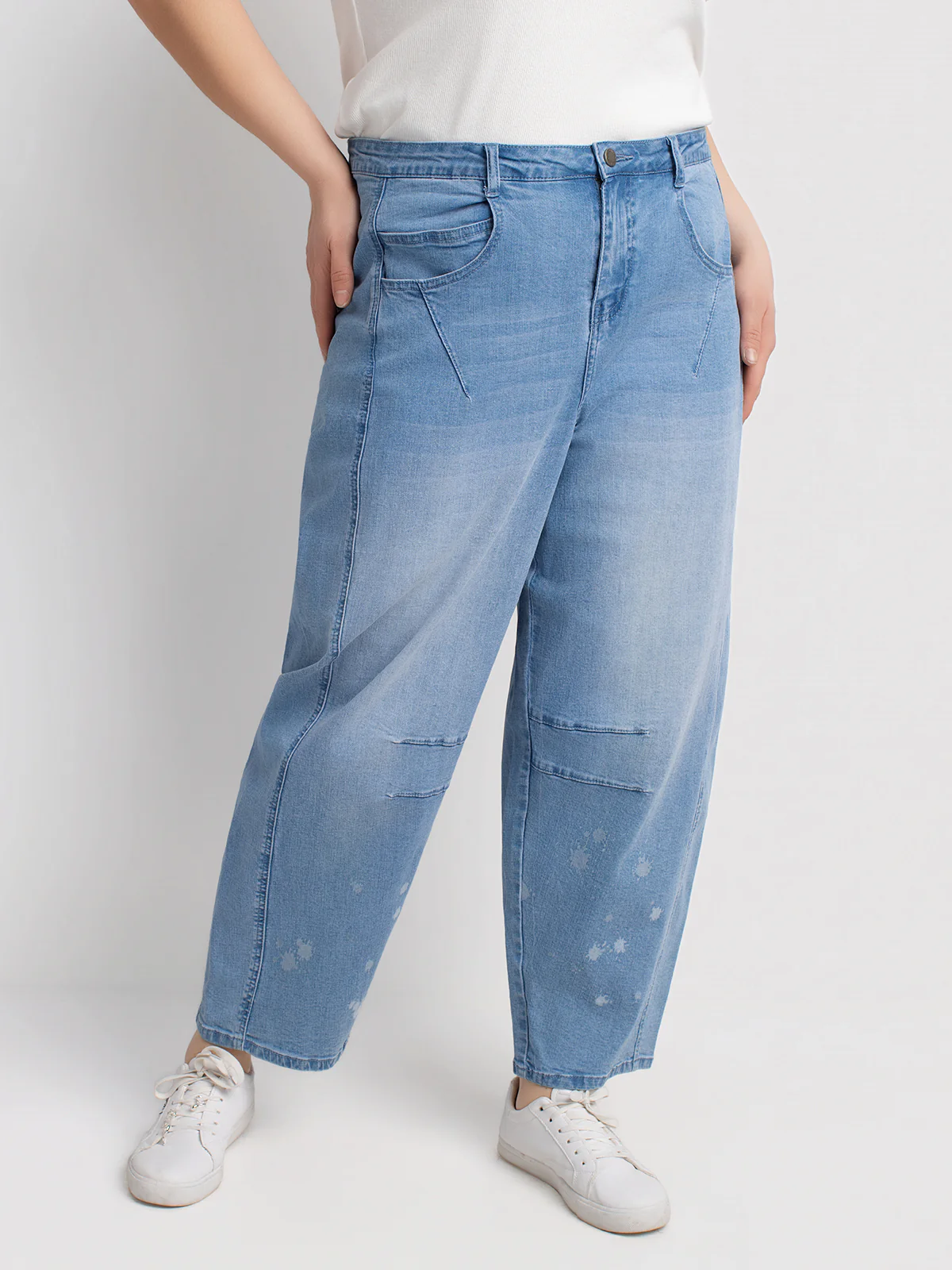 Jeans barrel en denim - Image 3