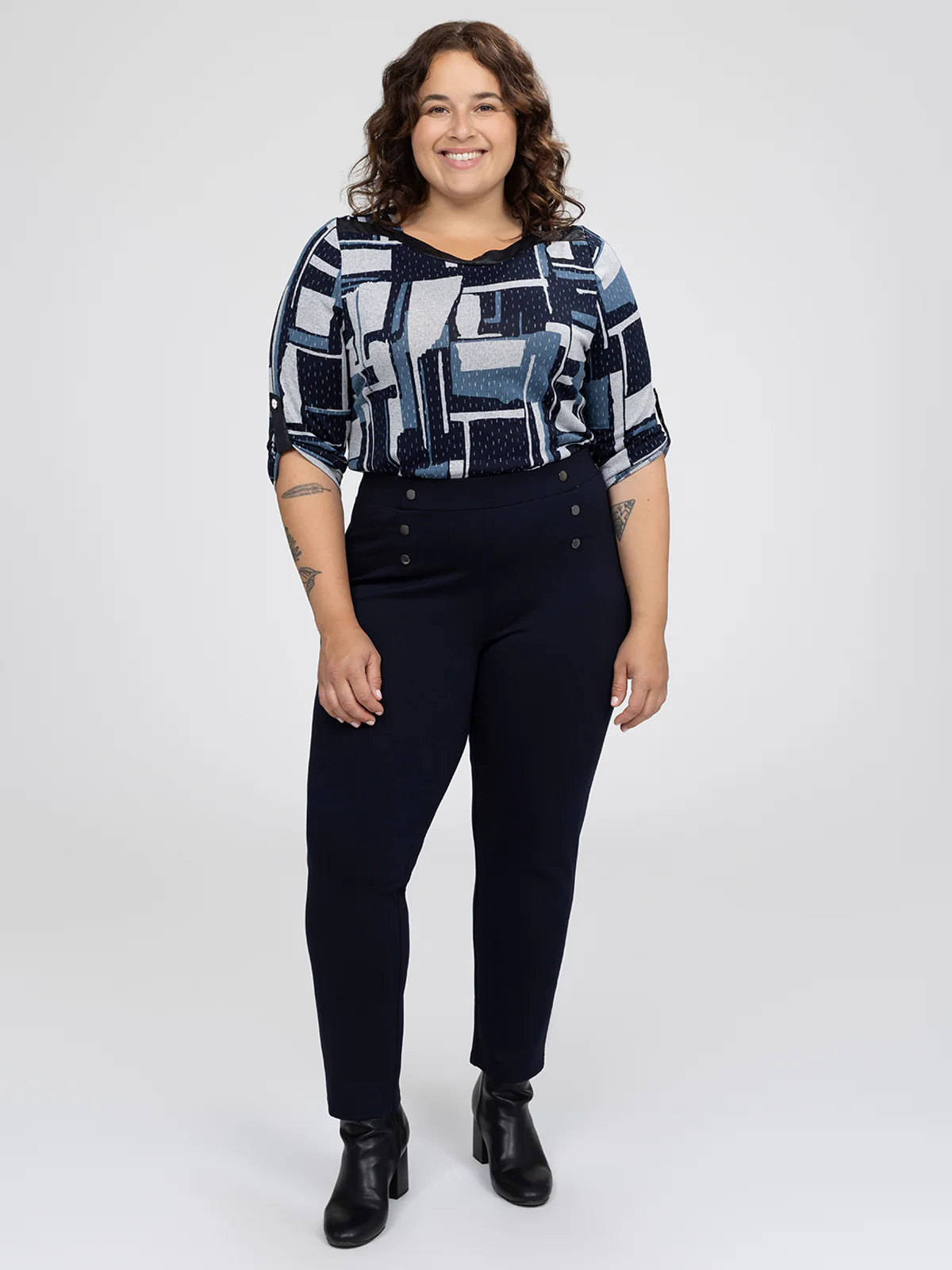 Pantalon ajusté droit à enfiler - Petite - Image 13