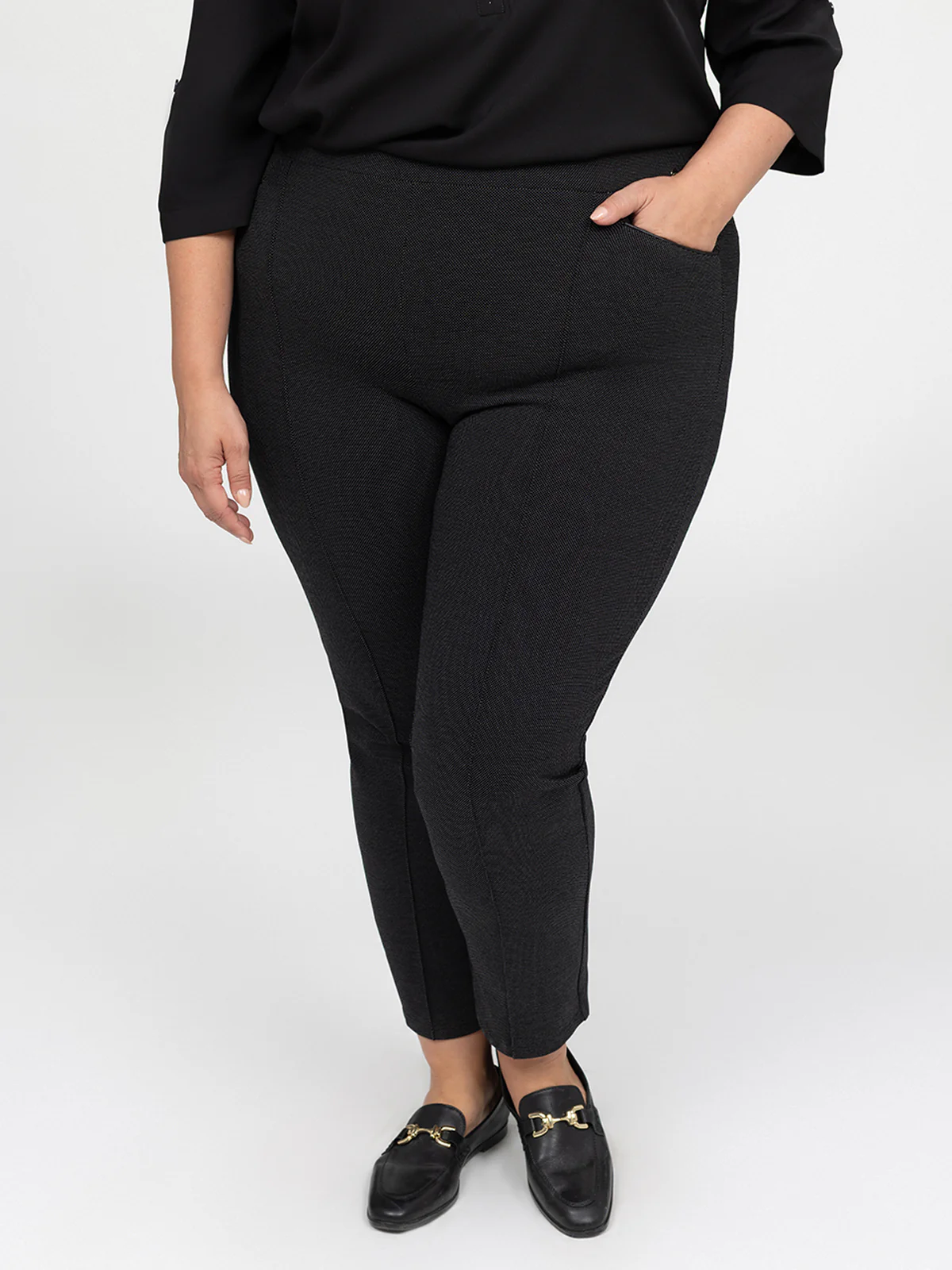 Pantalon droit à enfiler - Petite - Image 2