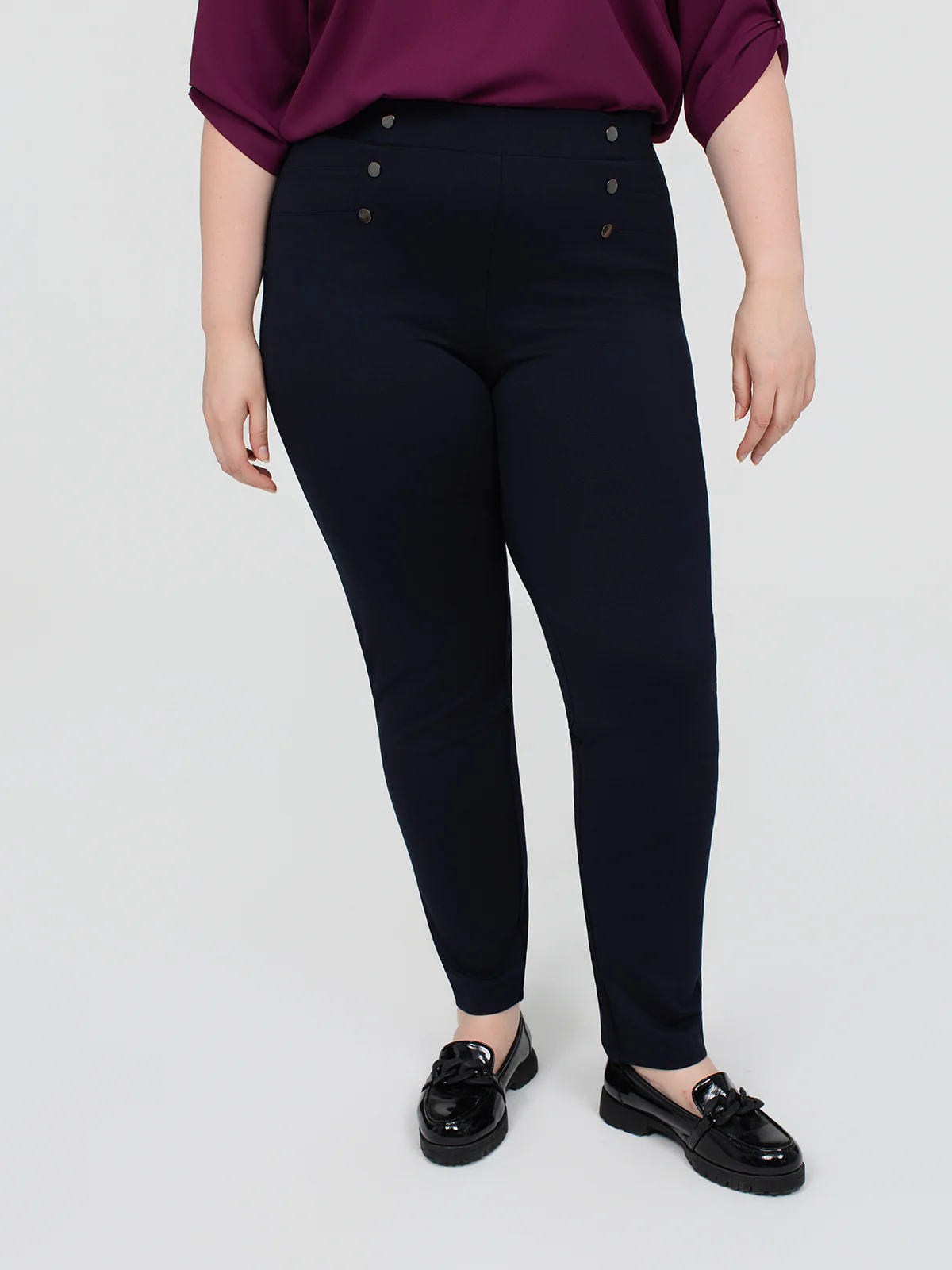 Pantalon droit ajusté en tricot à enfiler - Image 10