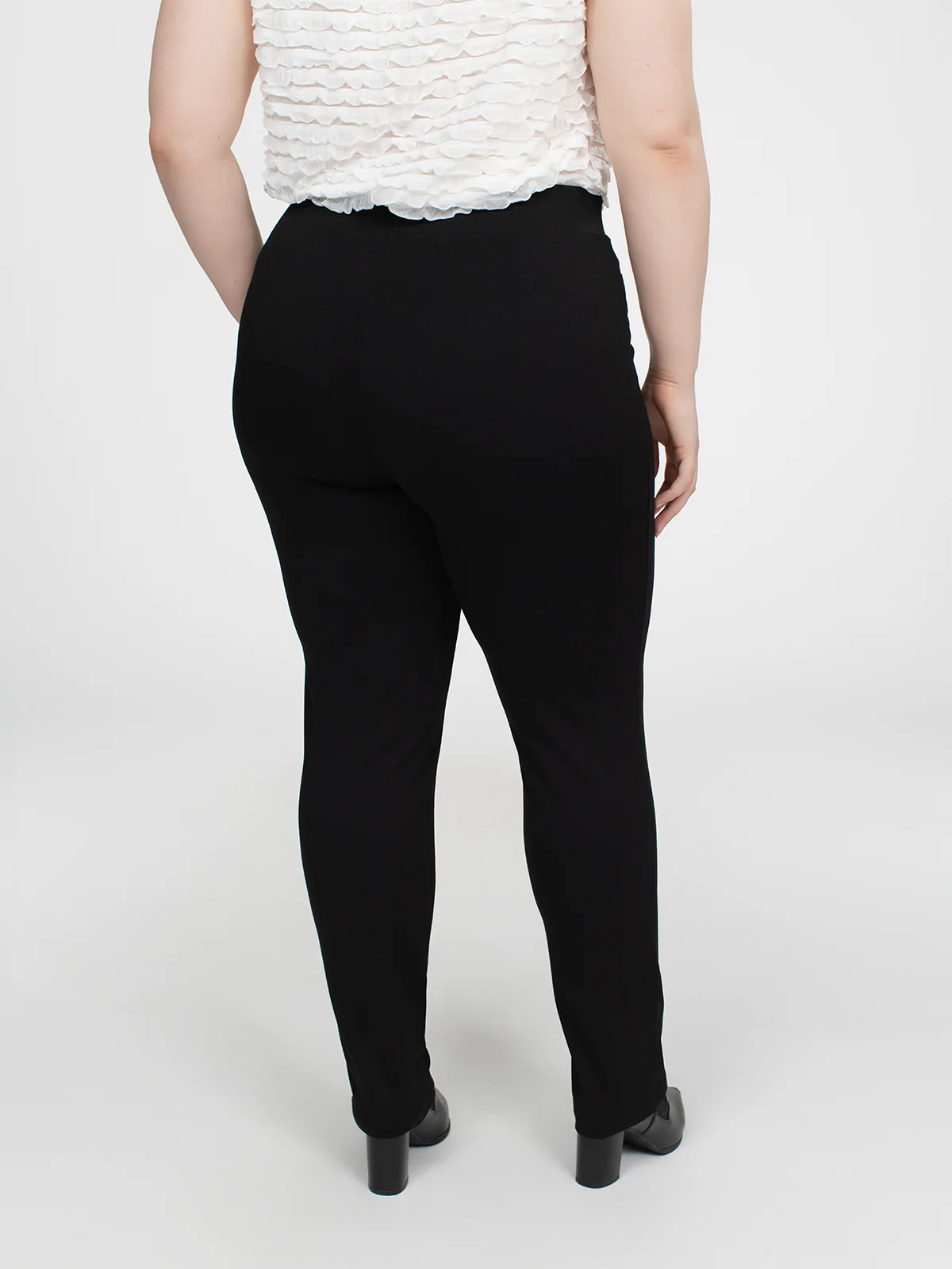 Pantalon droit ajusté en tricot à enfiler - Image 3