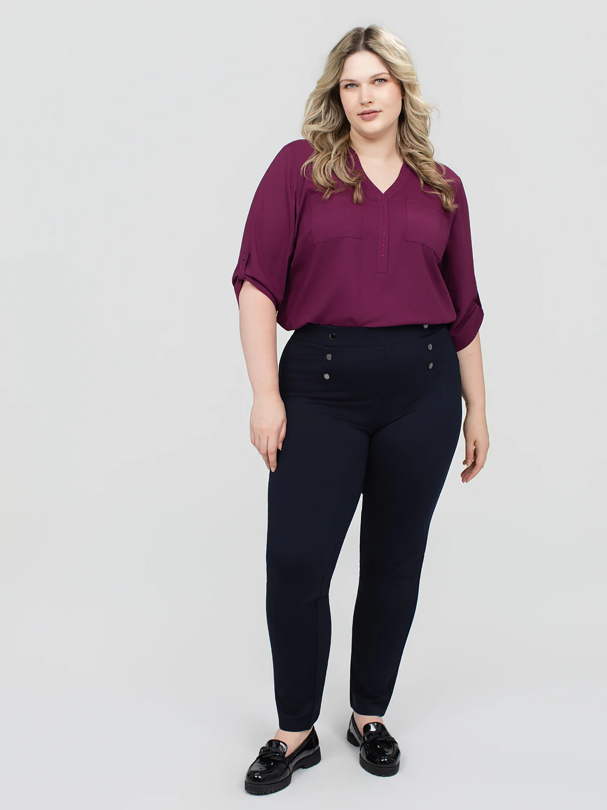 Pantalon droit ajusté en tricot à enfiler - Image 9