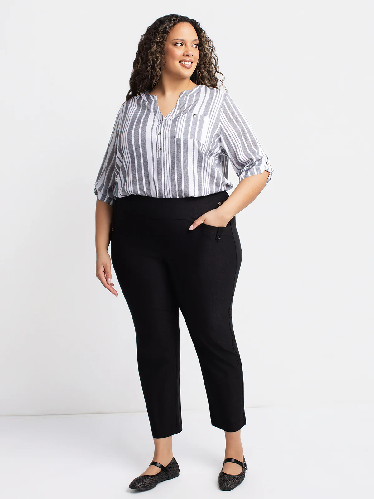 Pantalon étroit ajusté à enfiler - Petite - Image 5