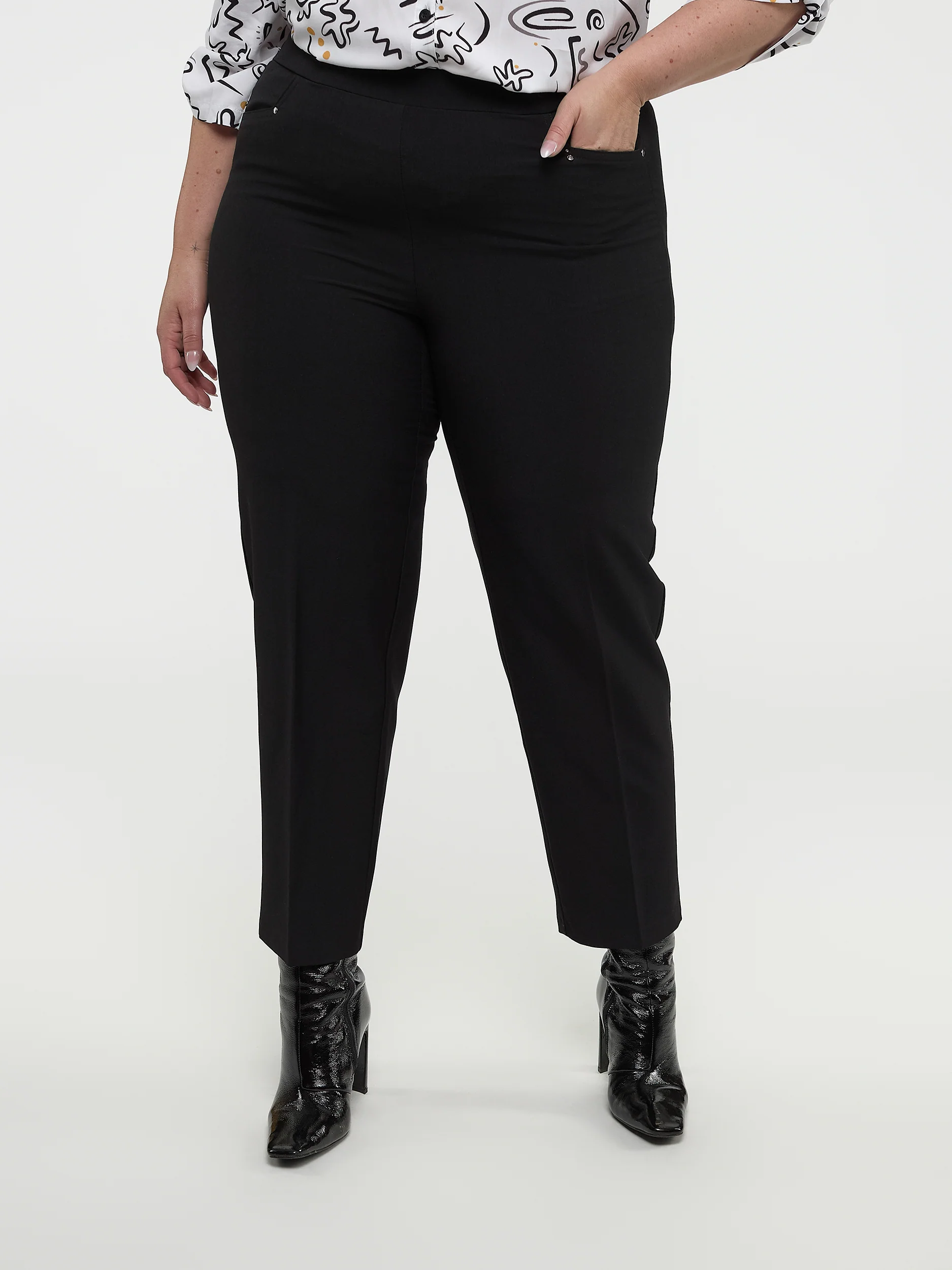Pantalon habillé droit à enfiler - Petite - Image 22