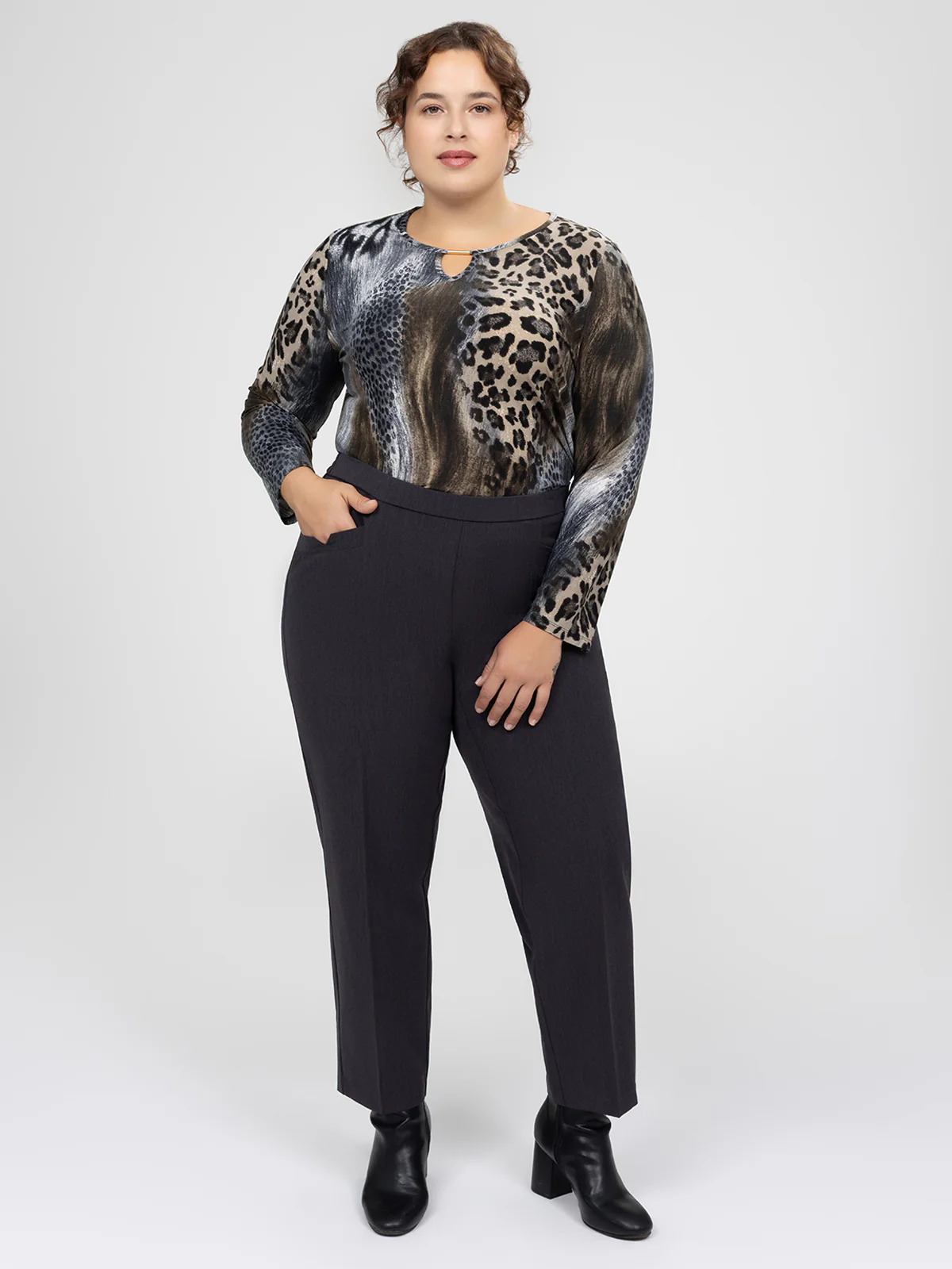 Pantalon habillé droit à enfiler - Petite - Image 5