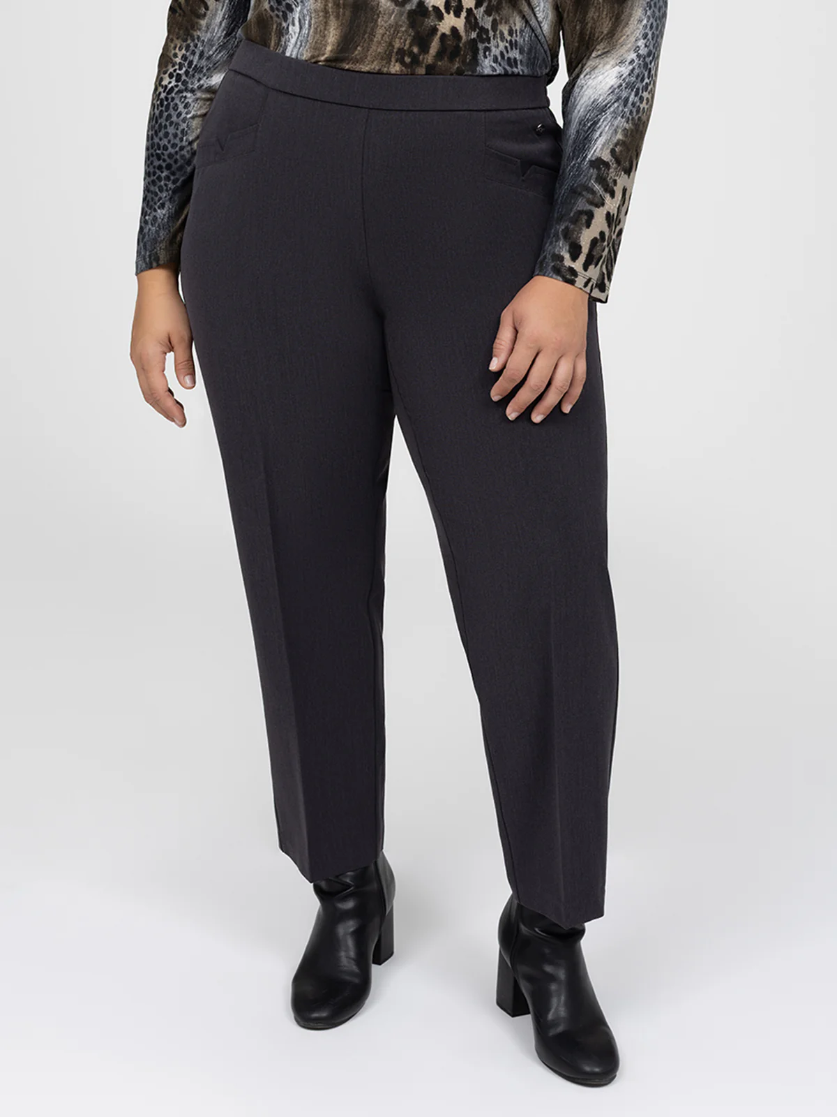 Pantalon habillé droit à enfiler - Petite - Image 6