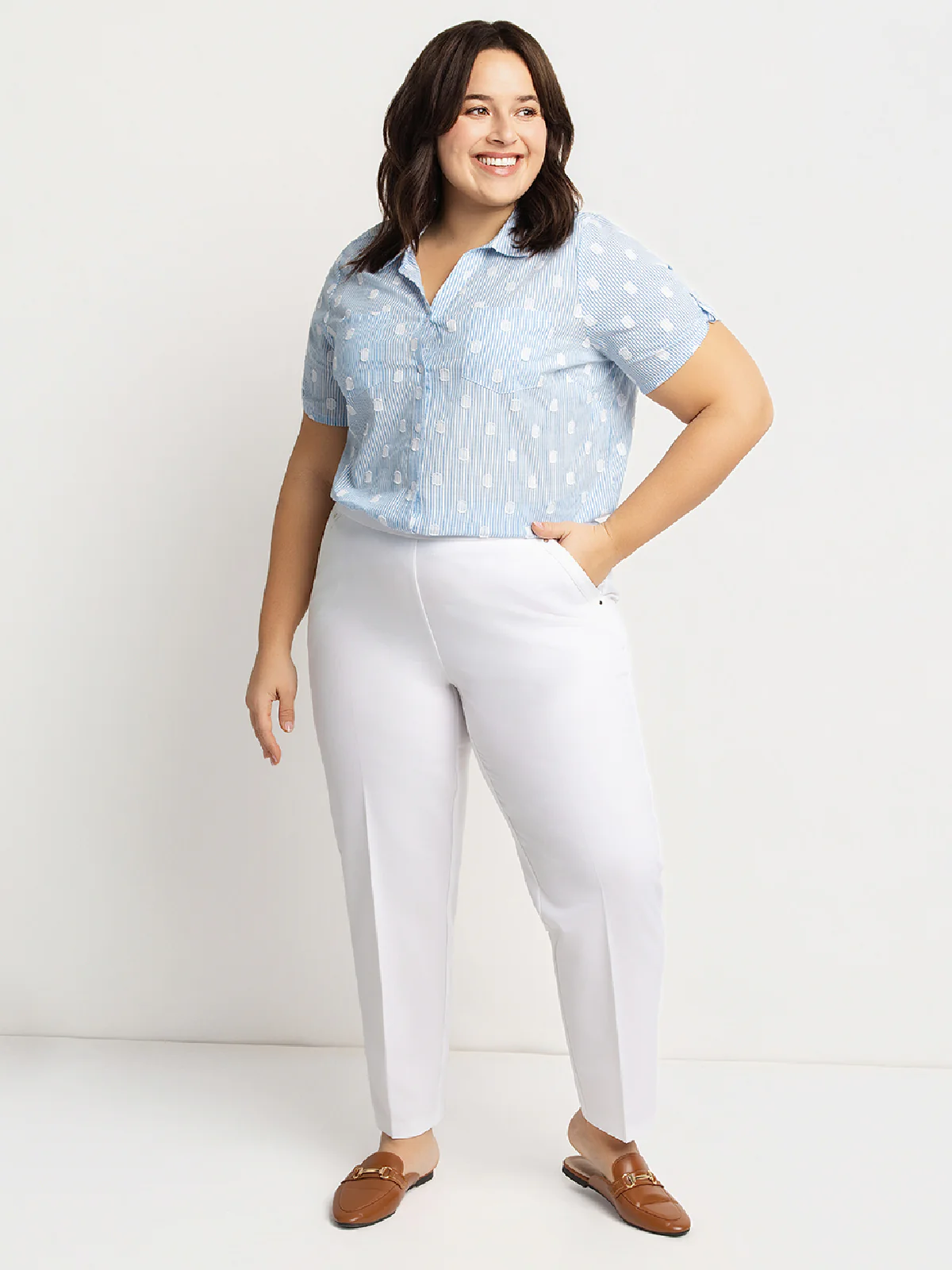 Pantalon habillé droit à enfiler - Petite - Image 17