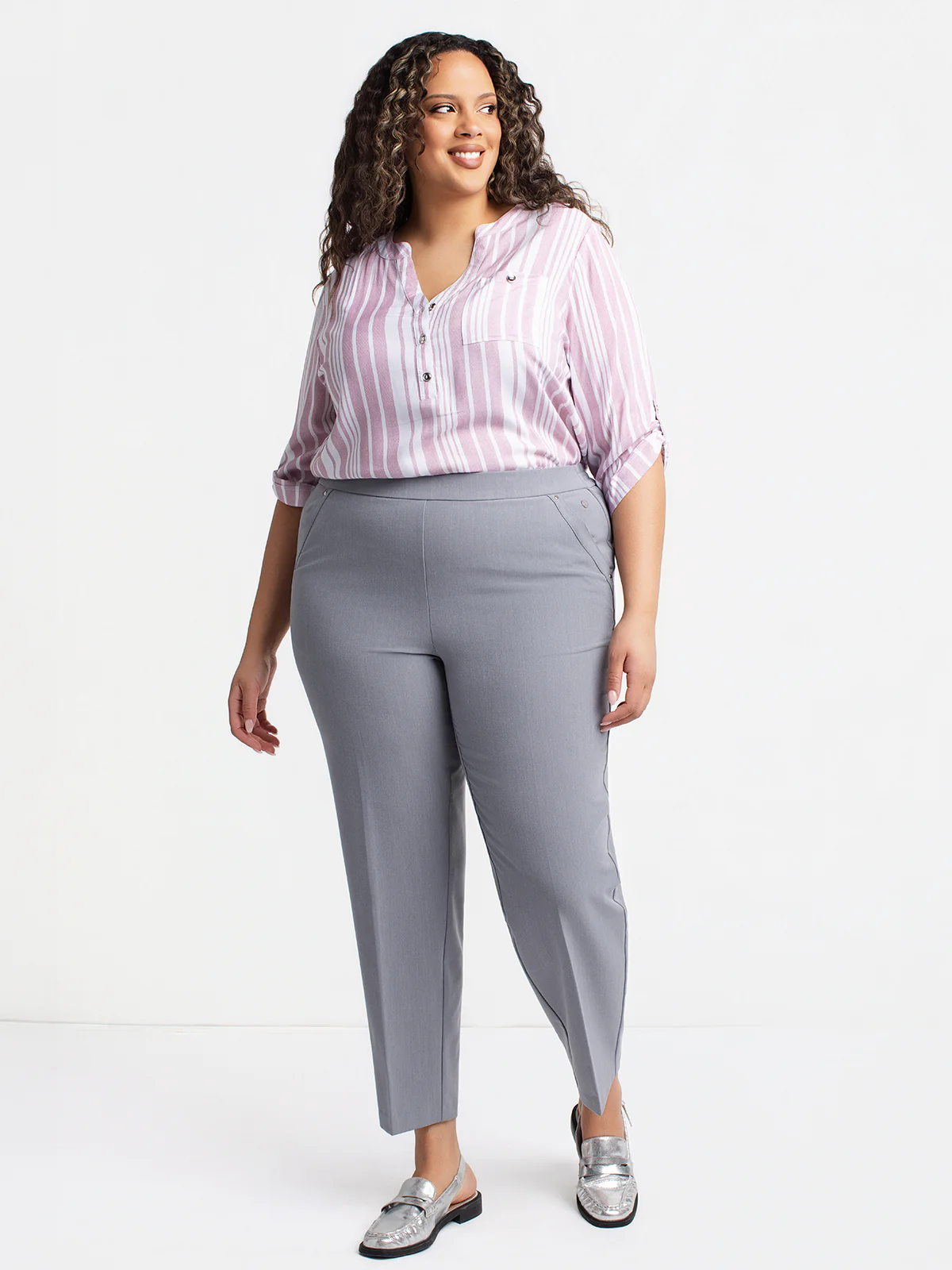 Pantalon habillé droit à enfiler - Petite - Image 21
