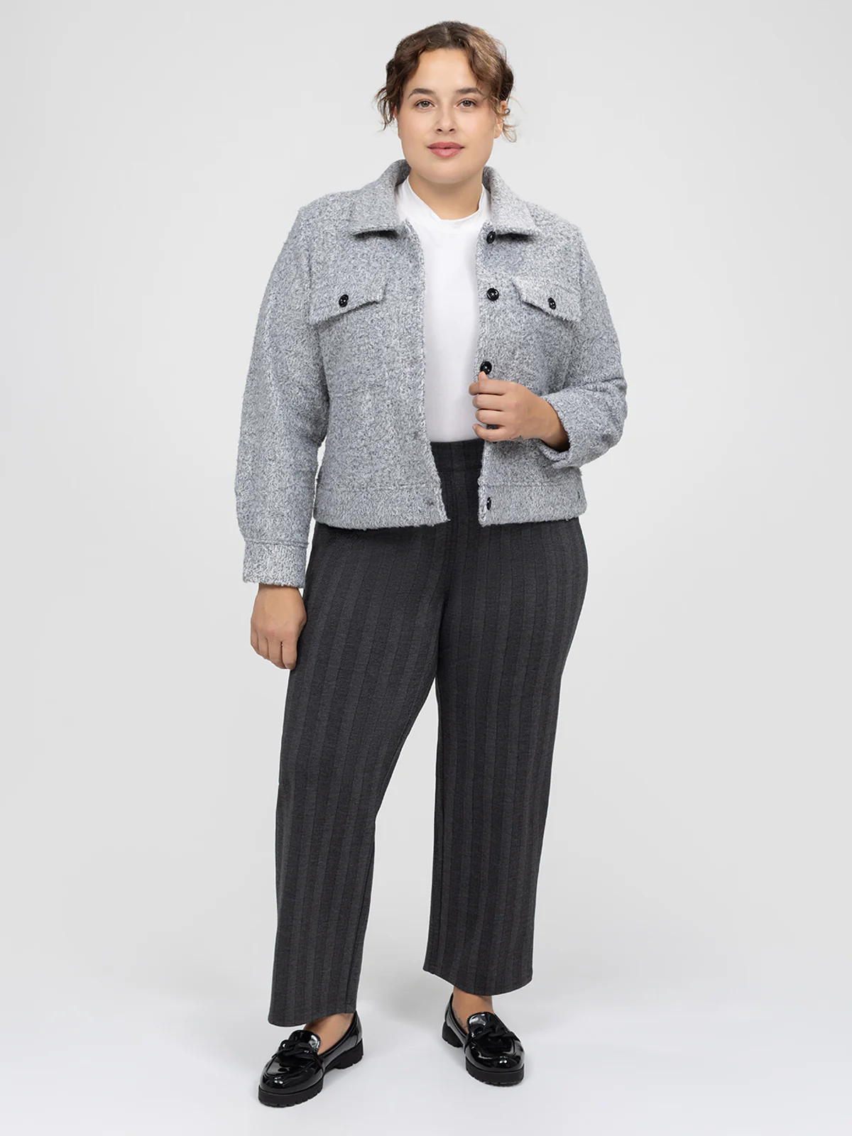 Pantalon large décontracté à enfiler