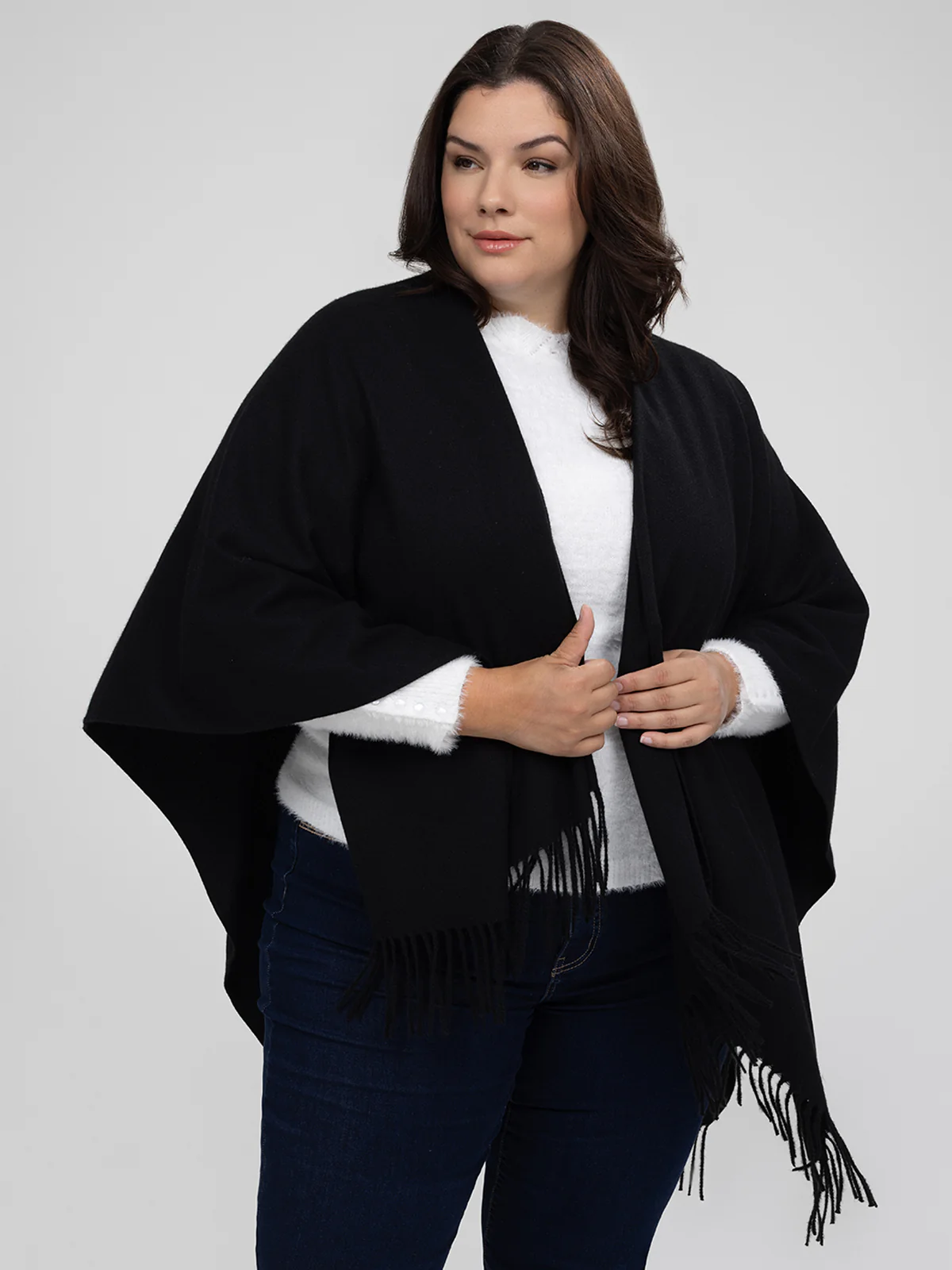 Poncho en tricot