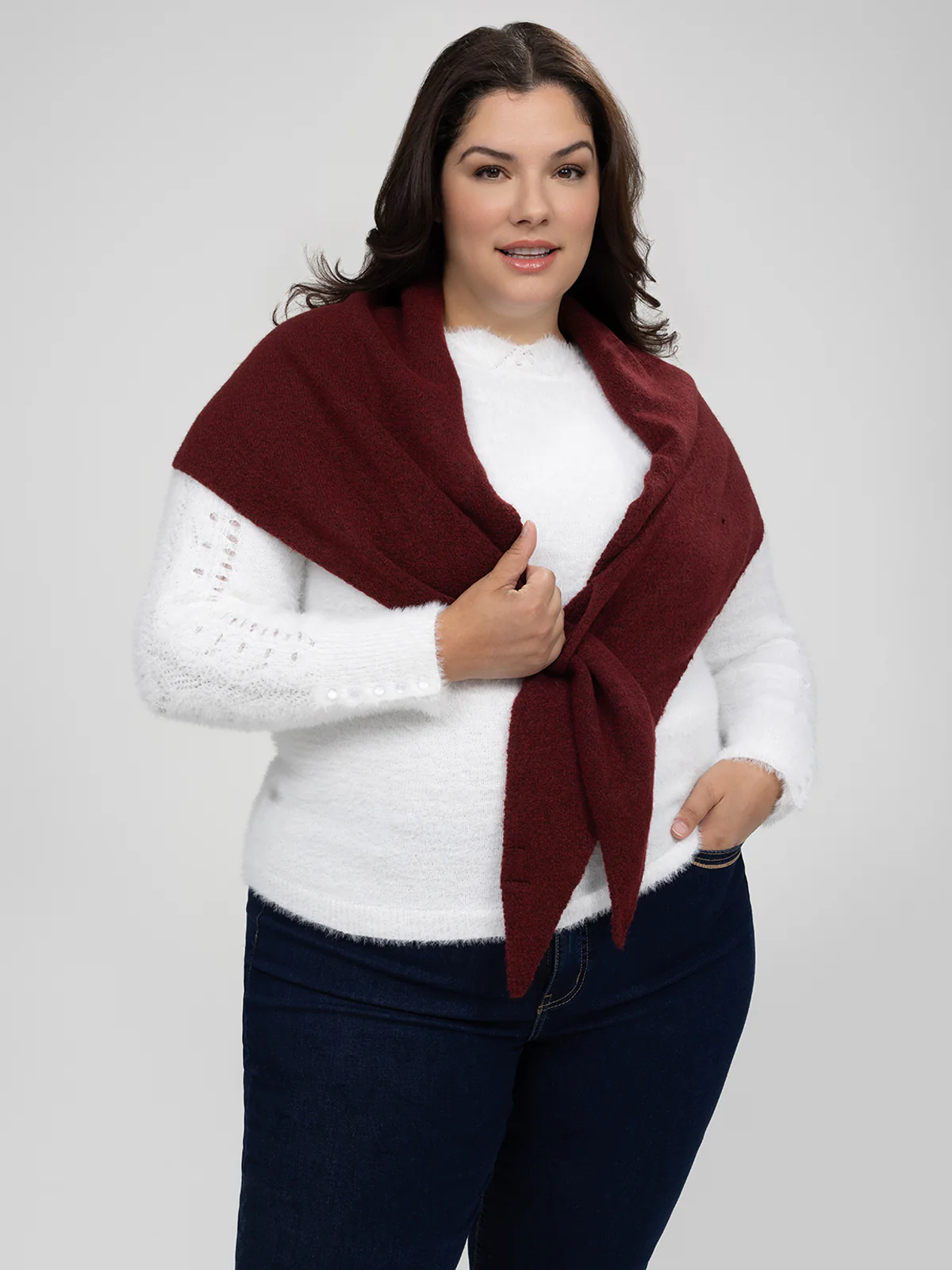 Poncho en tricot - Image 3