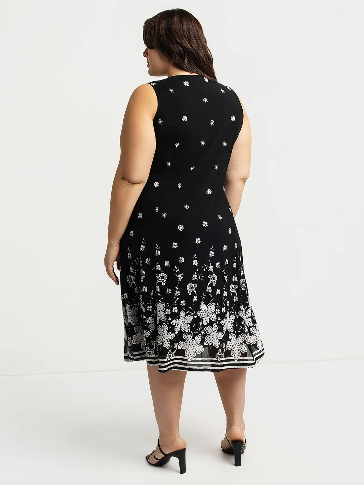 Robe maxi évasée en tricot - Image 4