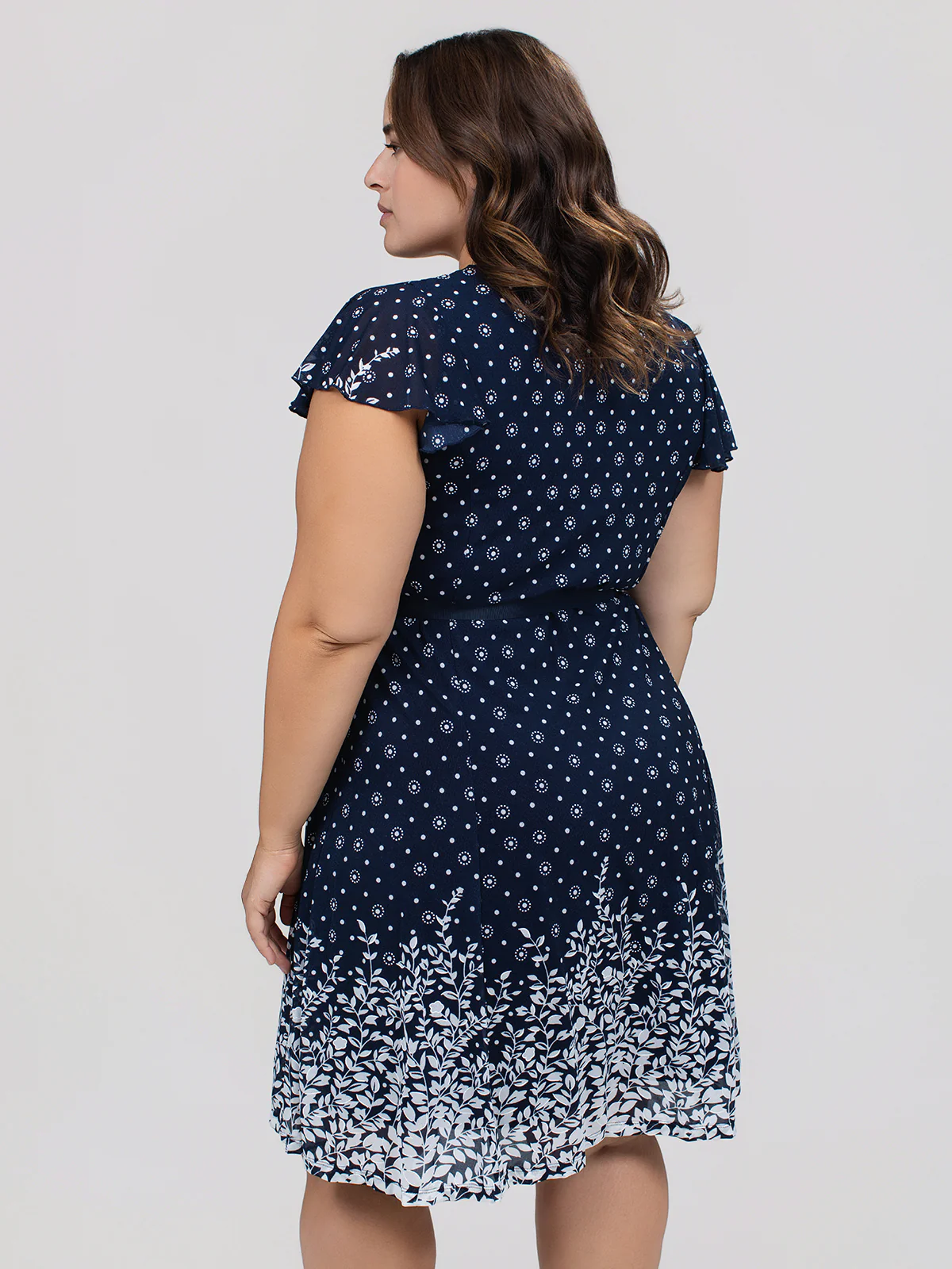 Robe midi évasée en tricot - Image 3