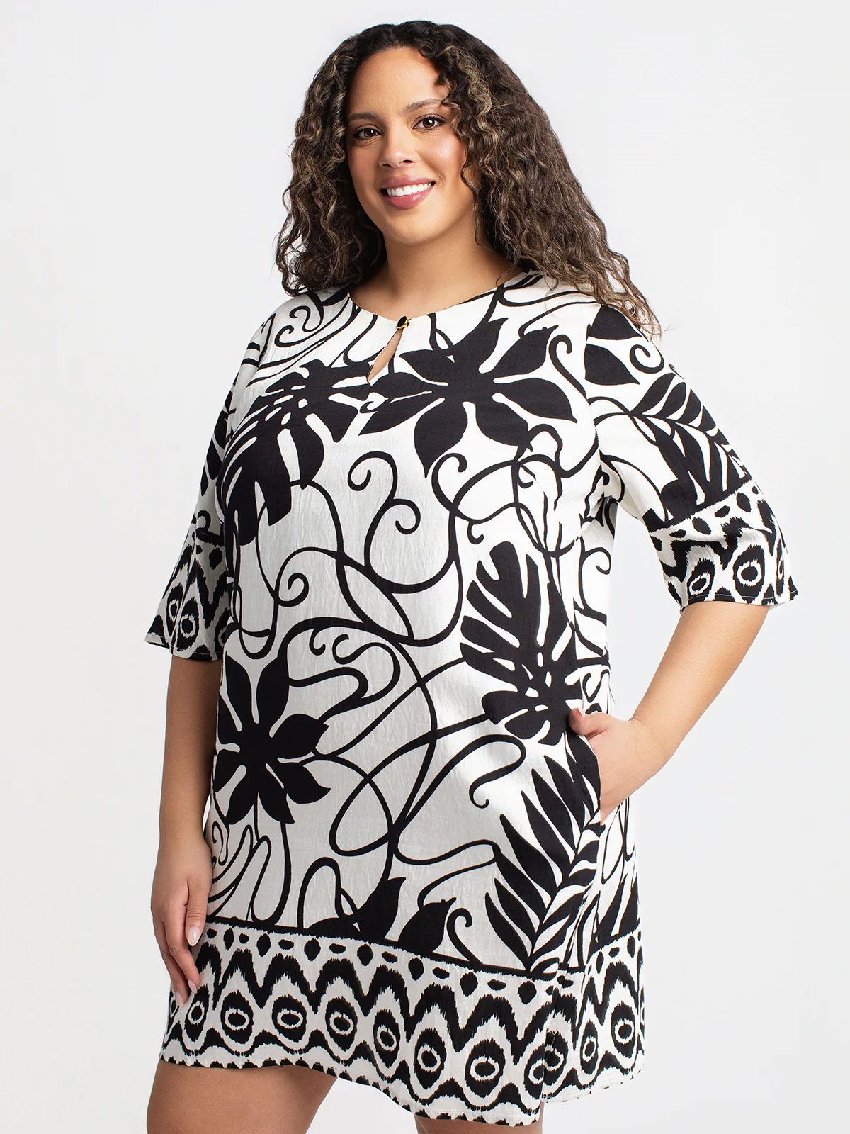 Robe midi ligne A - Image 3