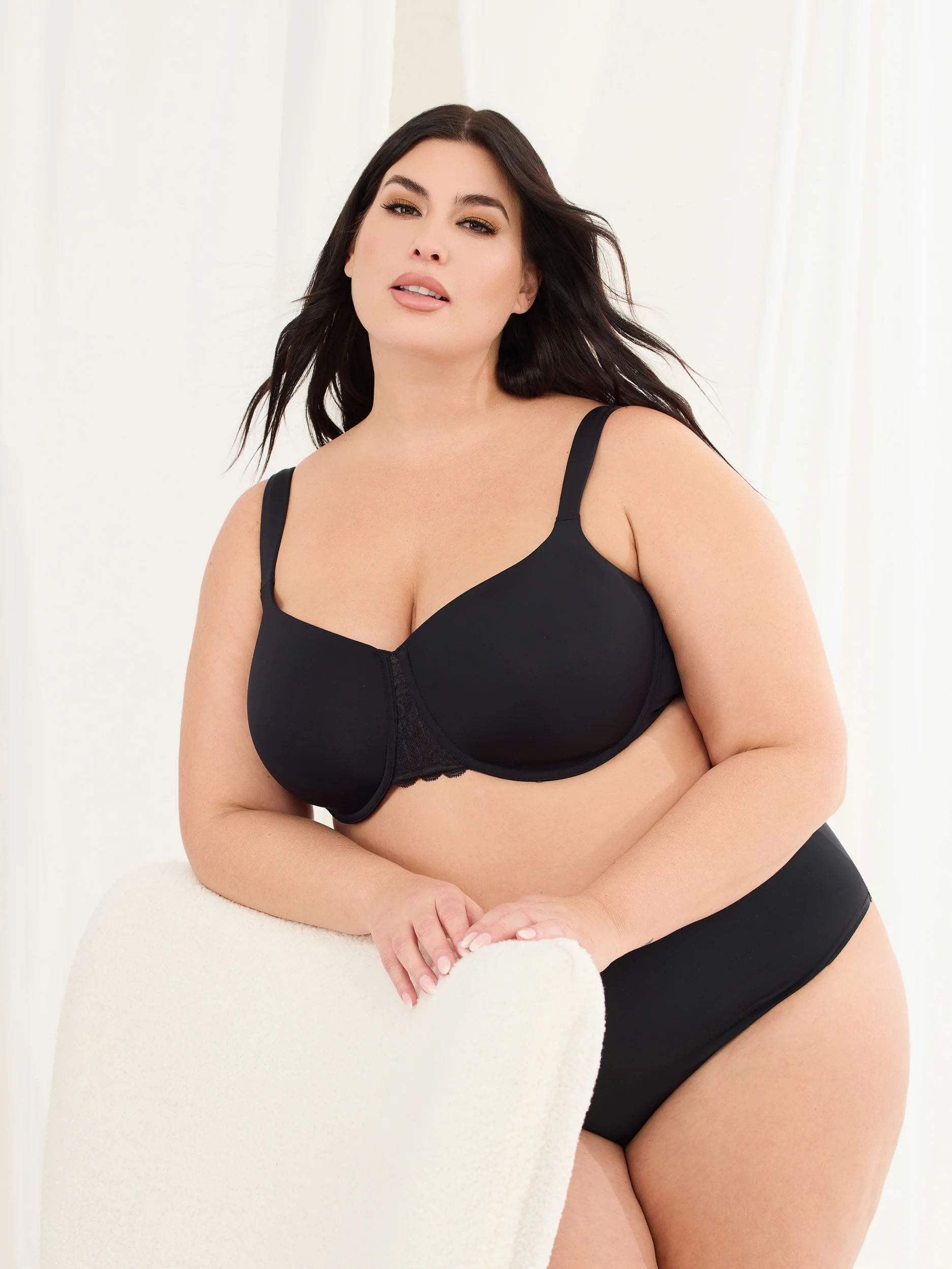 Soutien-gorge avec empiècement en dentelle - Divine - Image 4