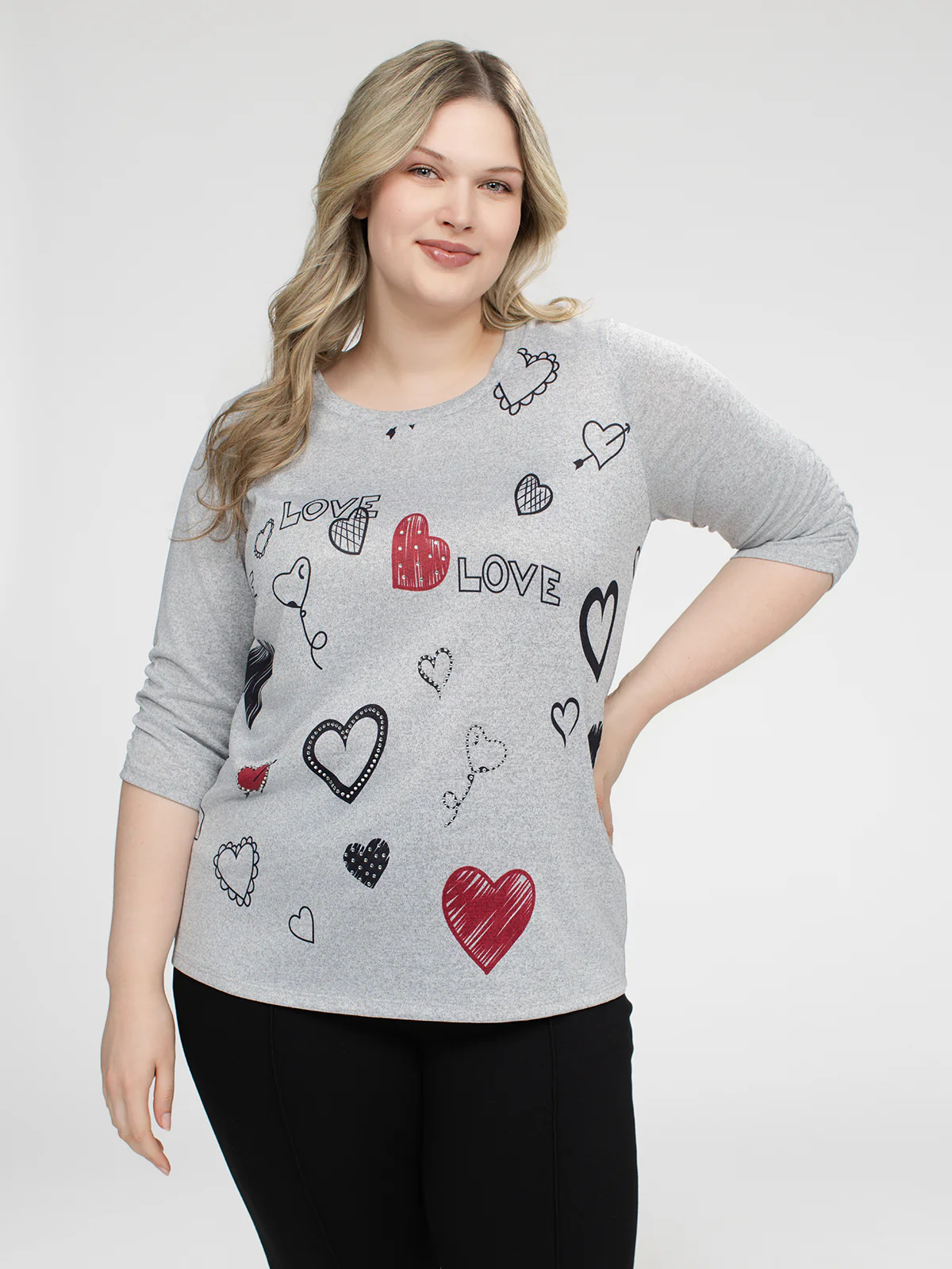 T-shirt à manches 3/4