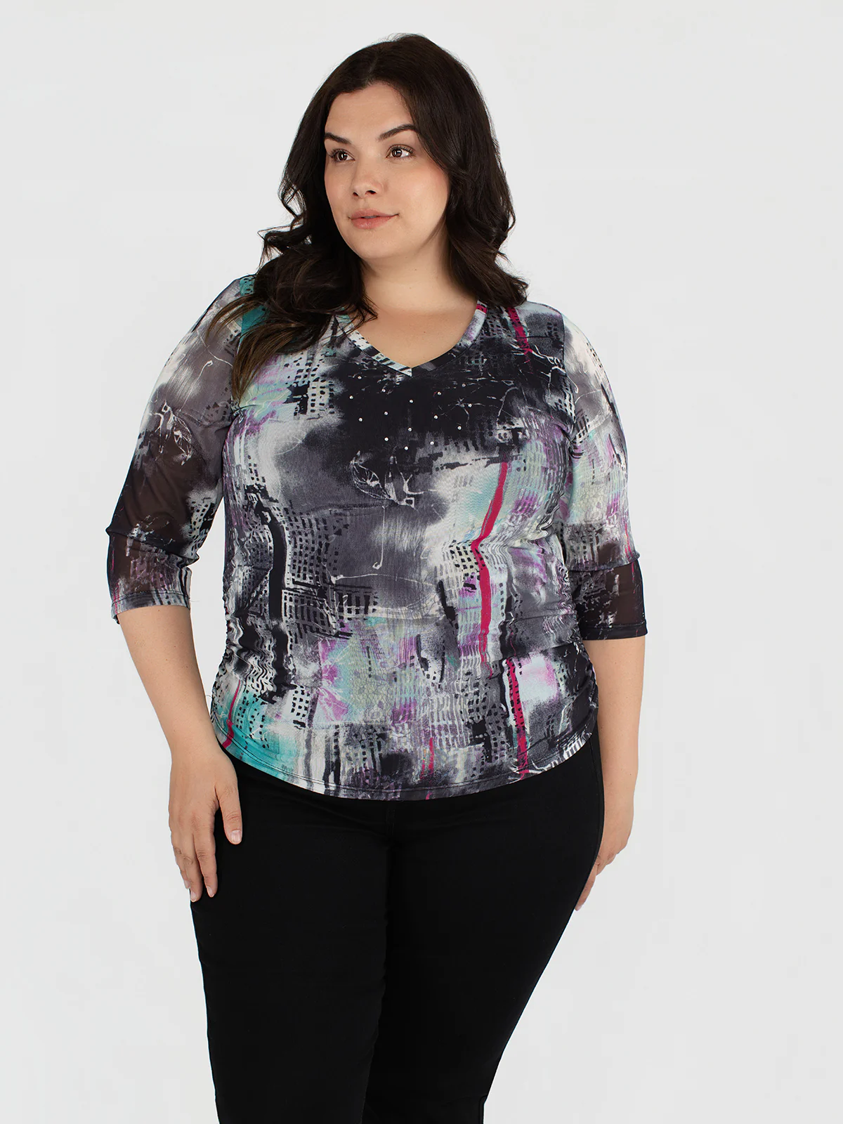 T-shirt à manches 3/4