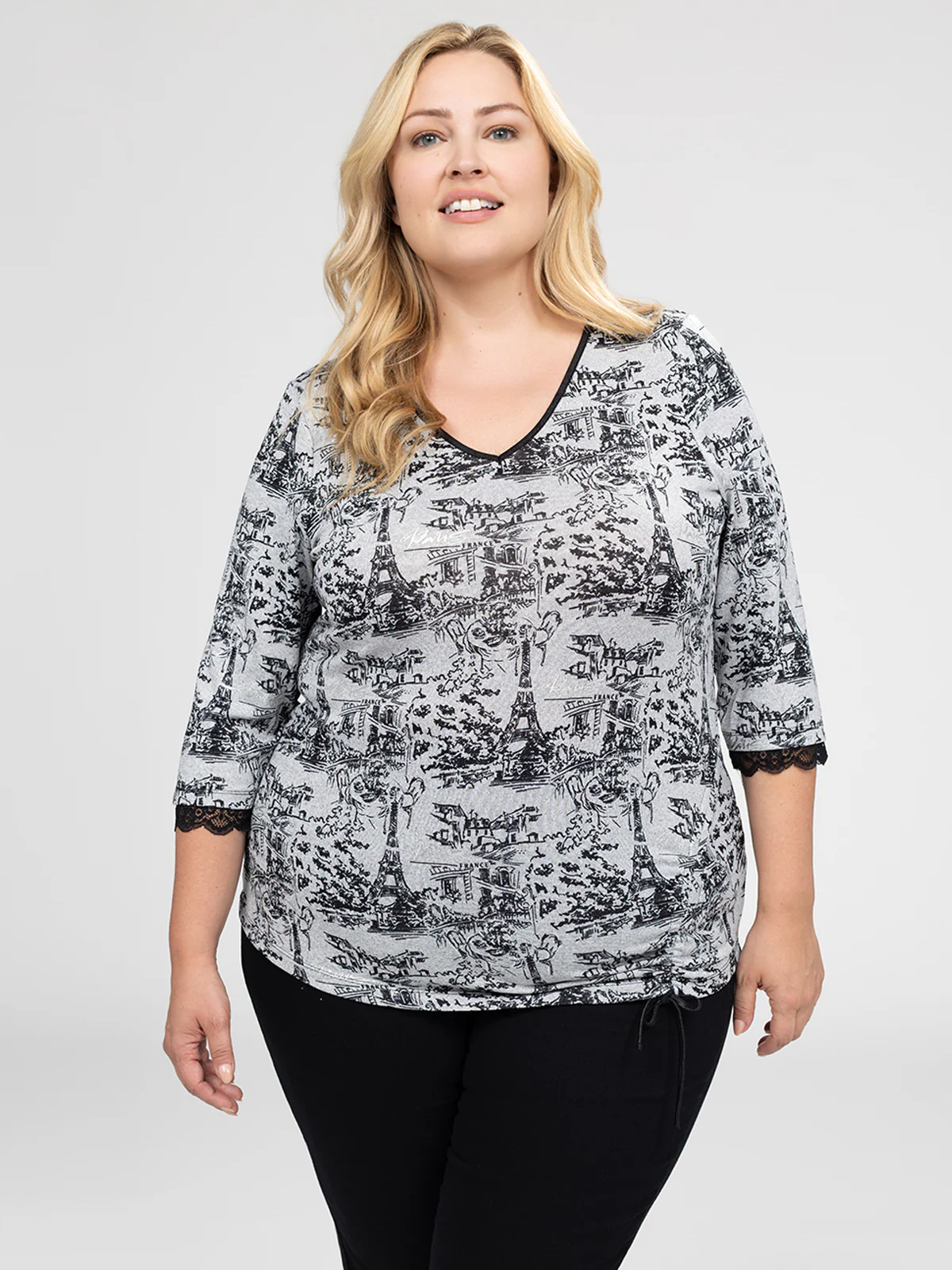 T-shirt à manches 3/4